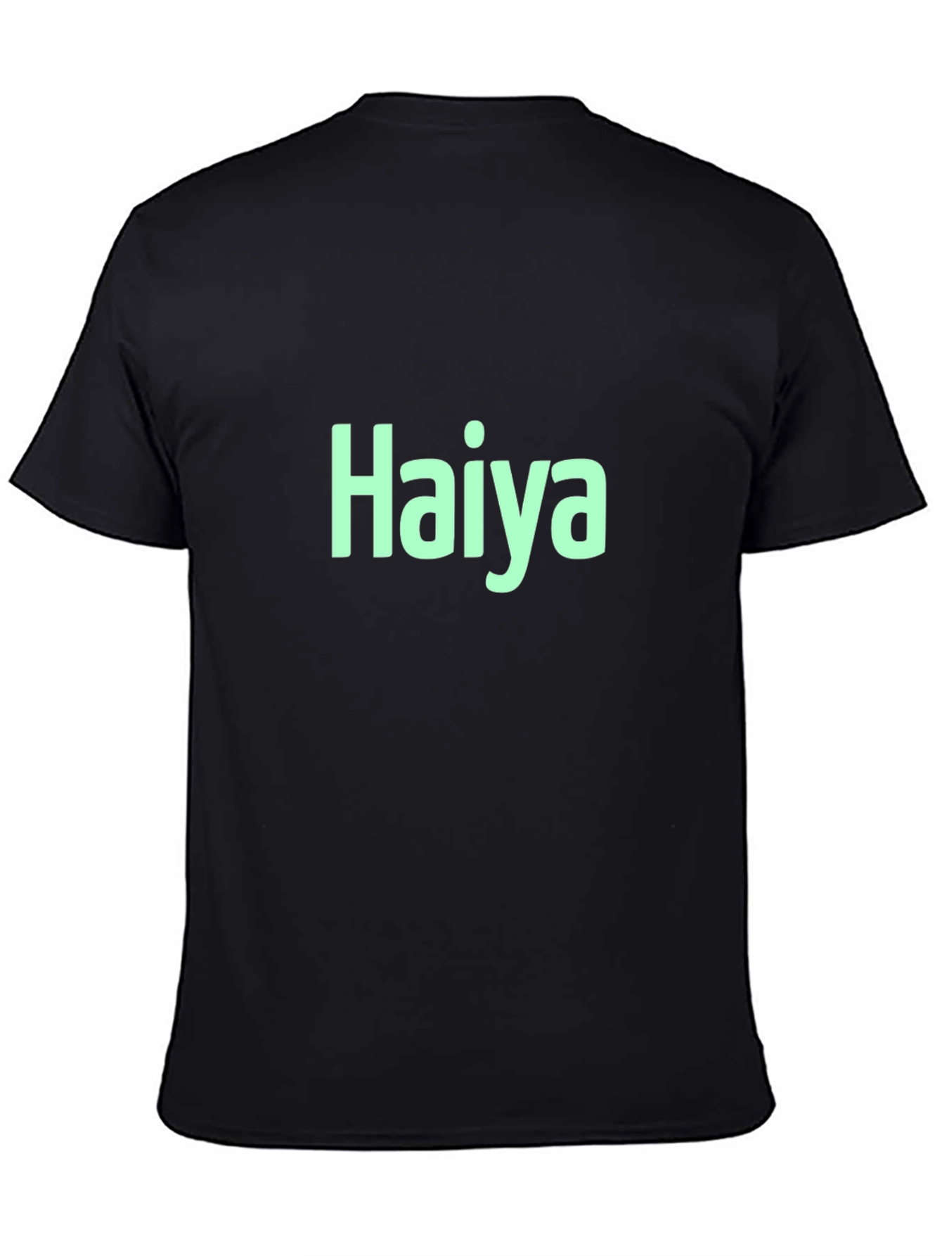 Haiya T-Shirt - Black Crew Neck