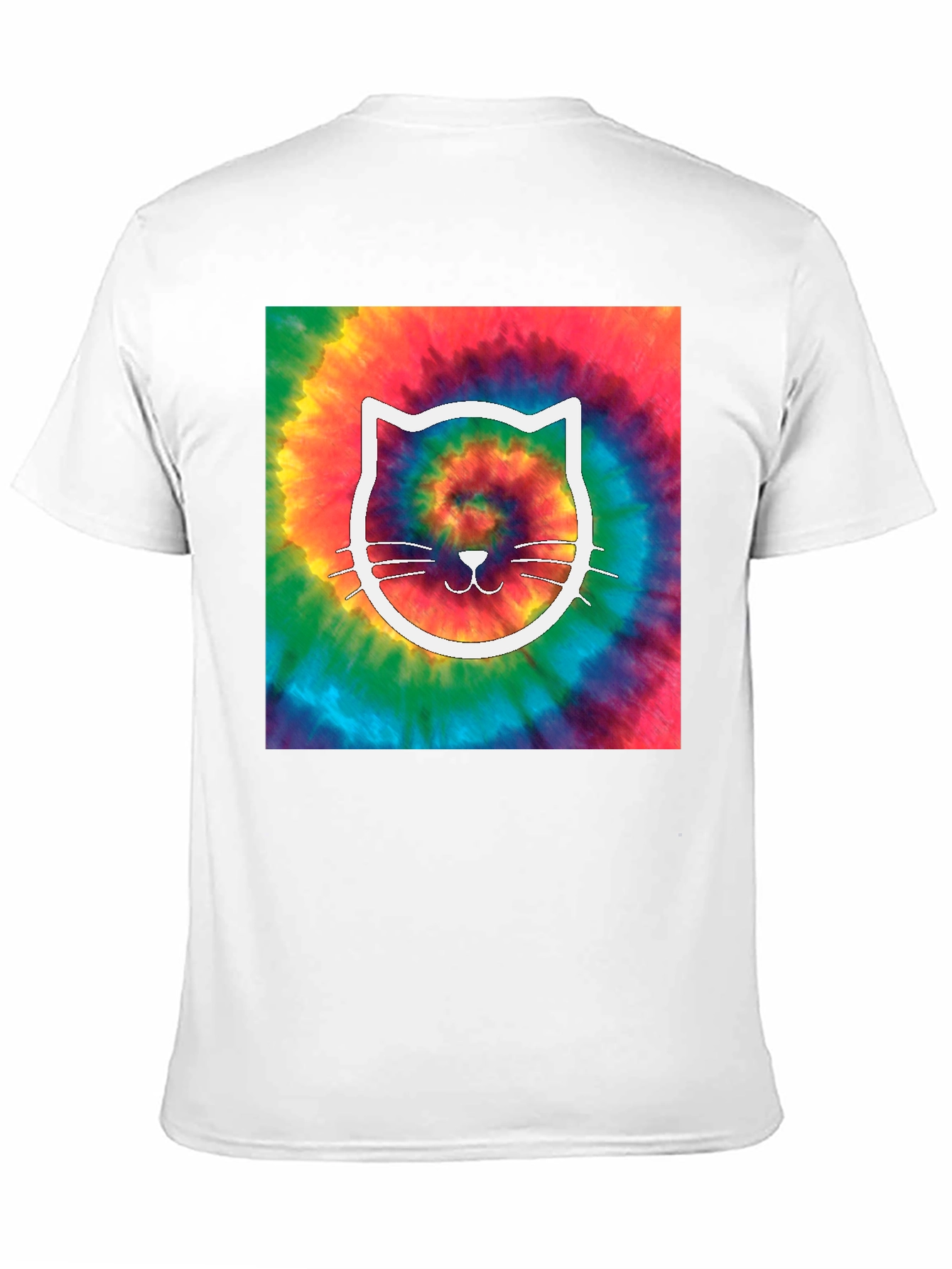 Tie-Dye Cat Graphic Tee