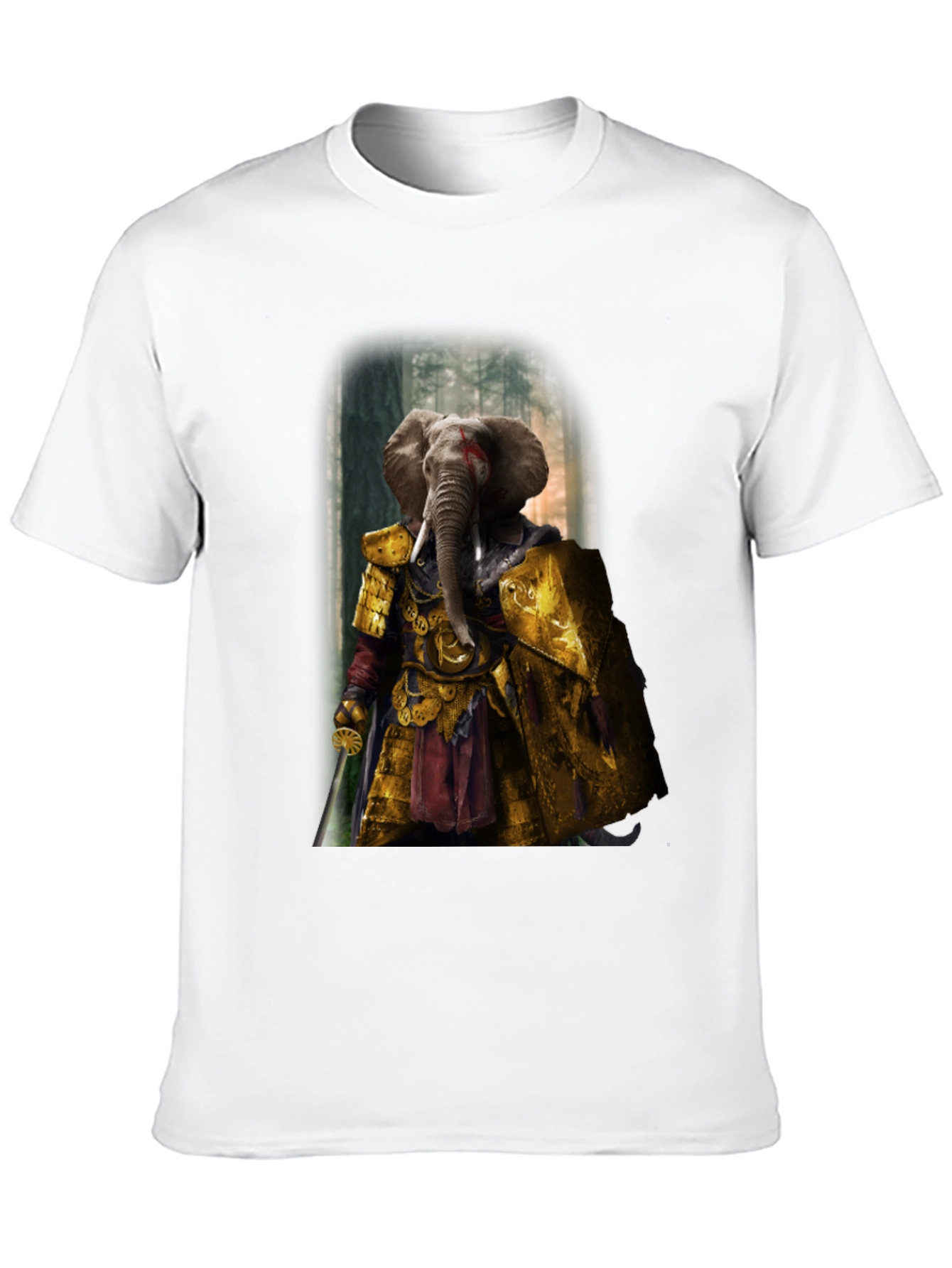 Elephant Knight T-Shirt - Unique Graphic Tee