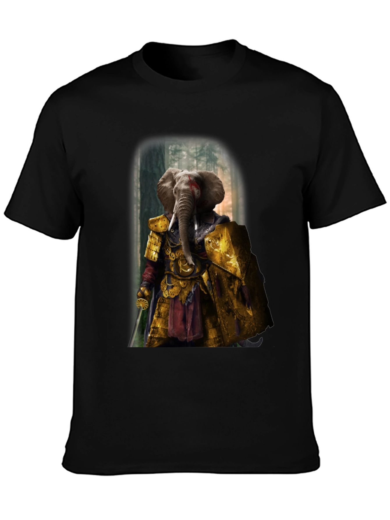 Elephant Knight T-Shirt - Unique Graphic Tee