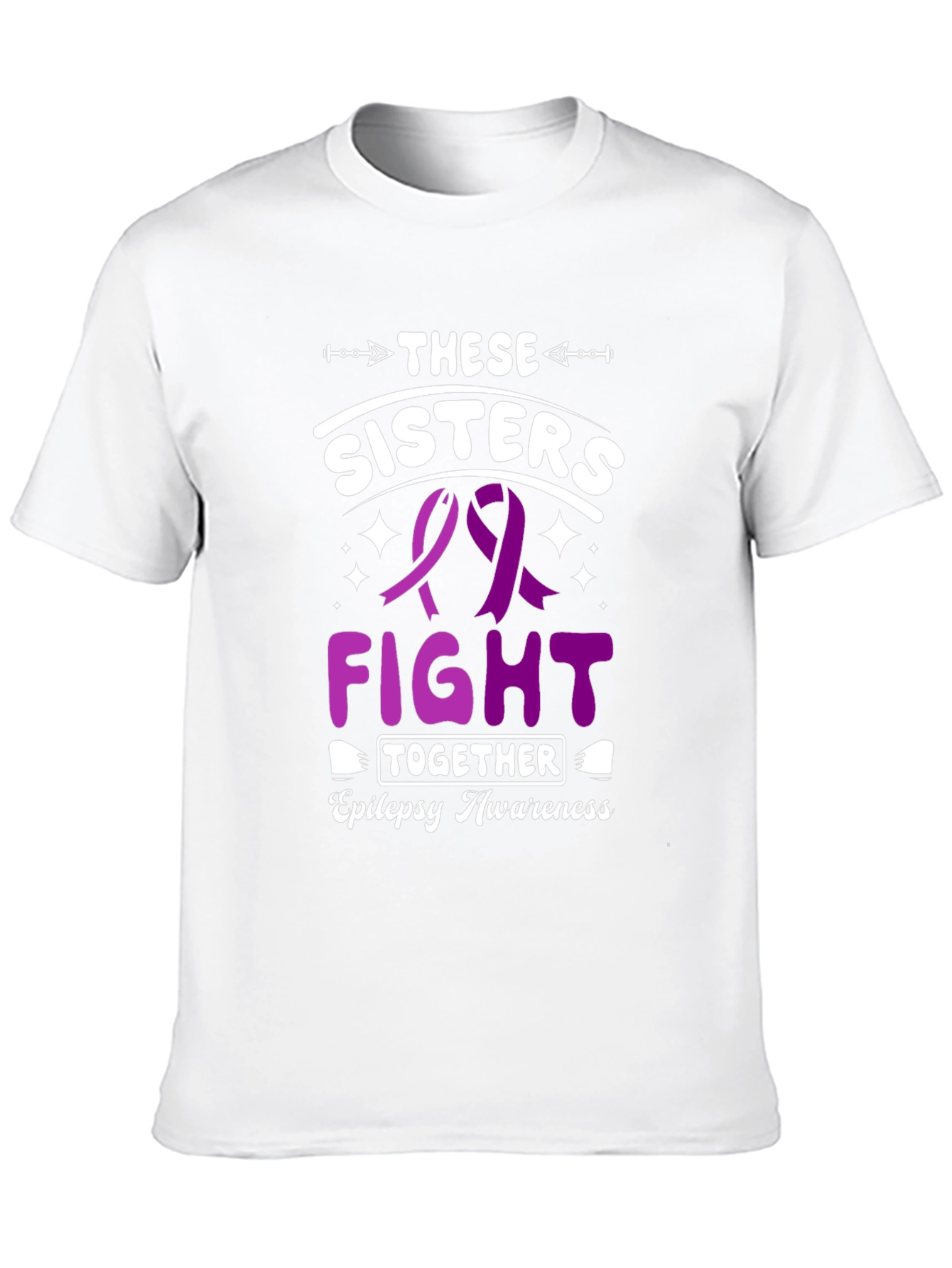 Epilepsy Awareness Sisters Fight Together T-Shirt