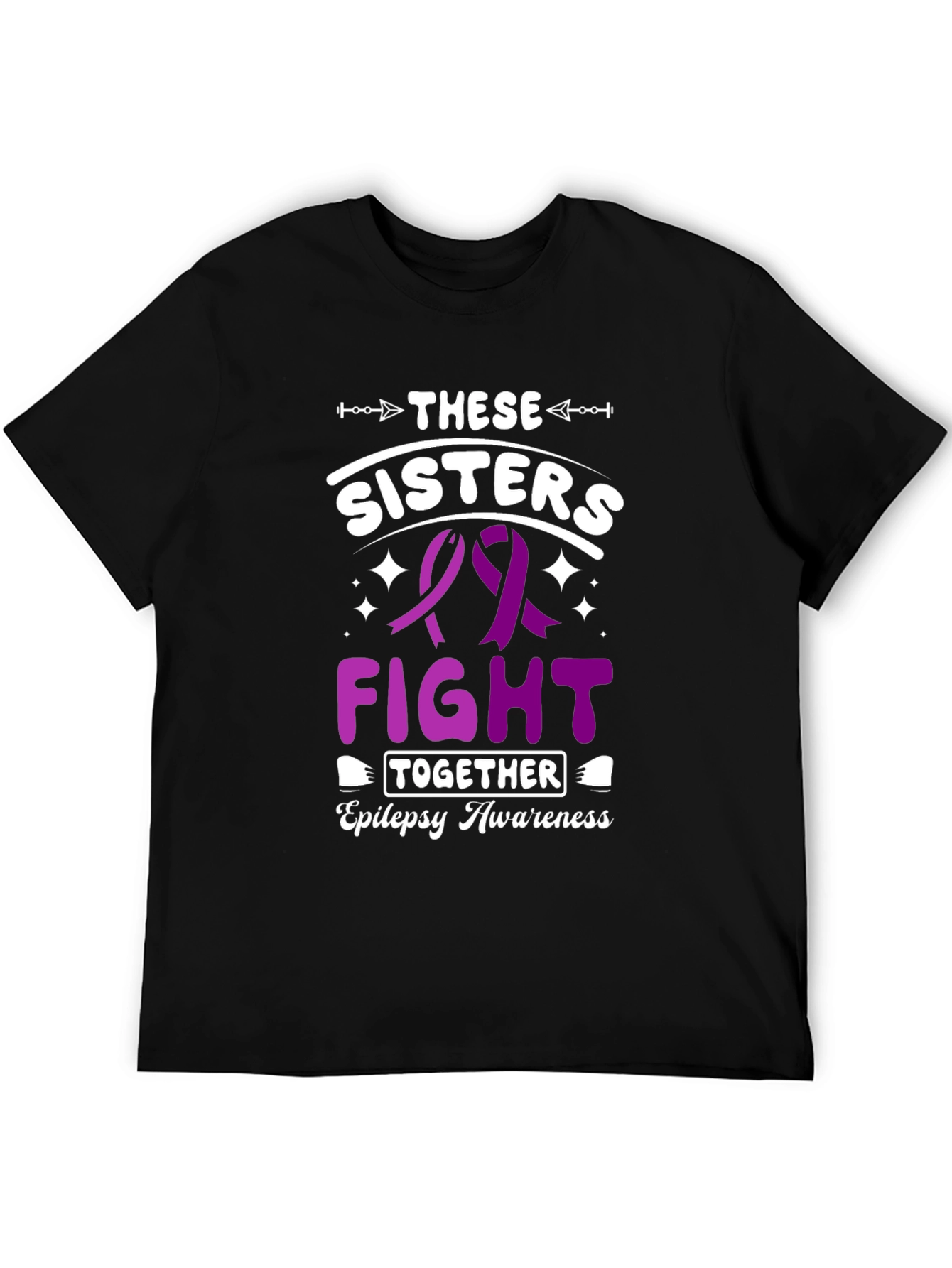 Epilepsy Awareness Sisters Fight Together T-Shirt