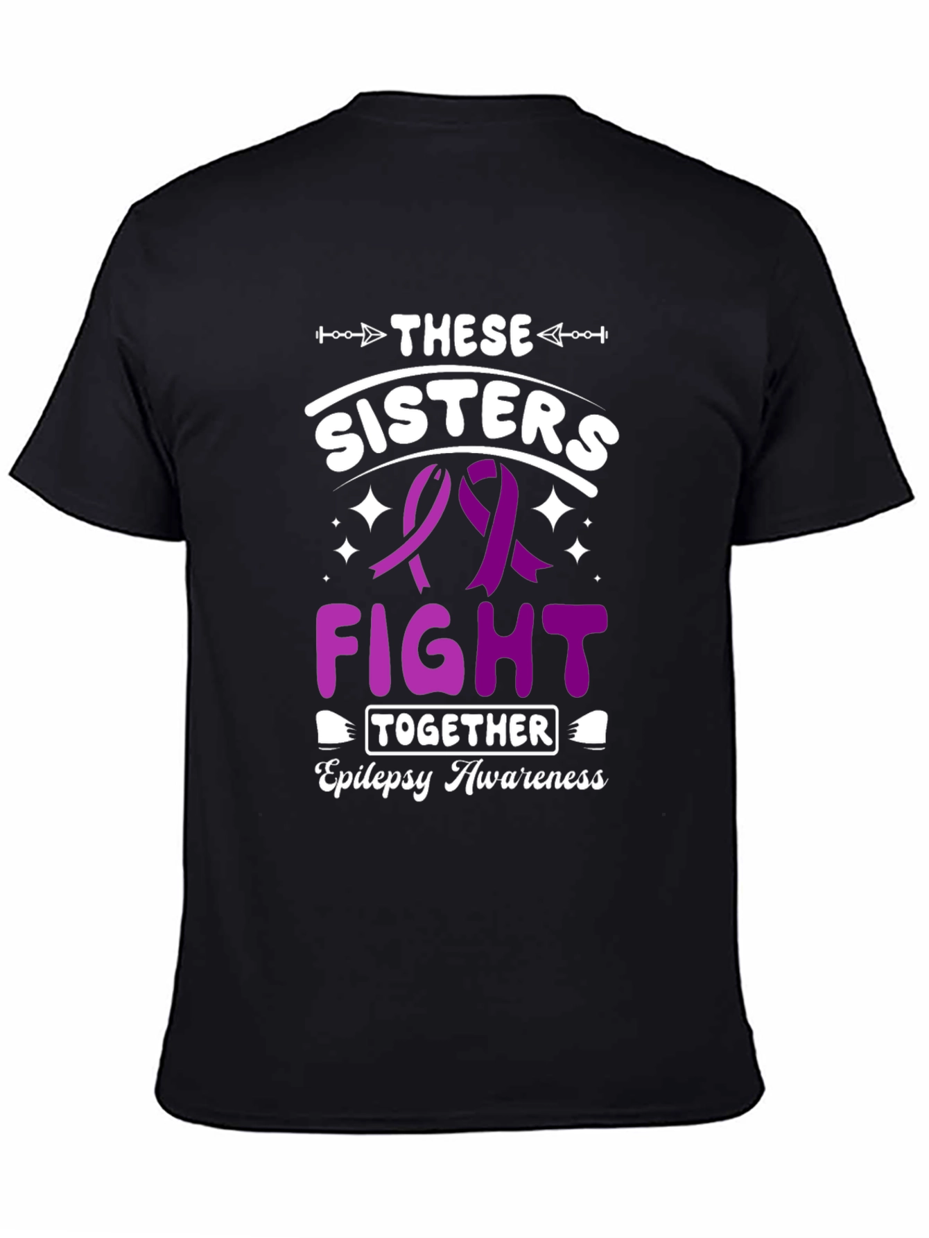 Epilepsy Awareness Sisters Fight Together T-Shirt