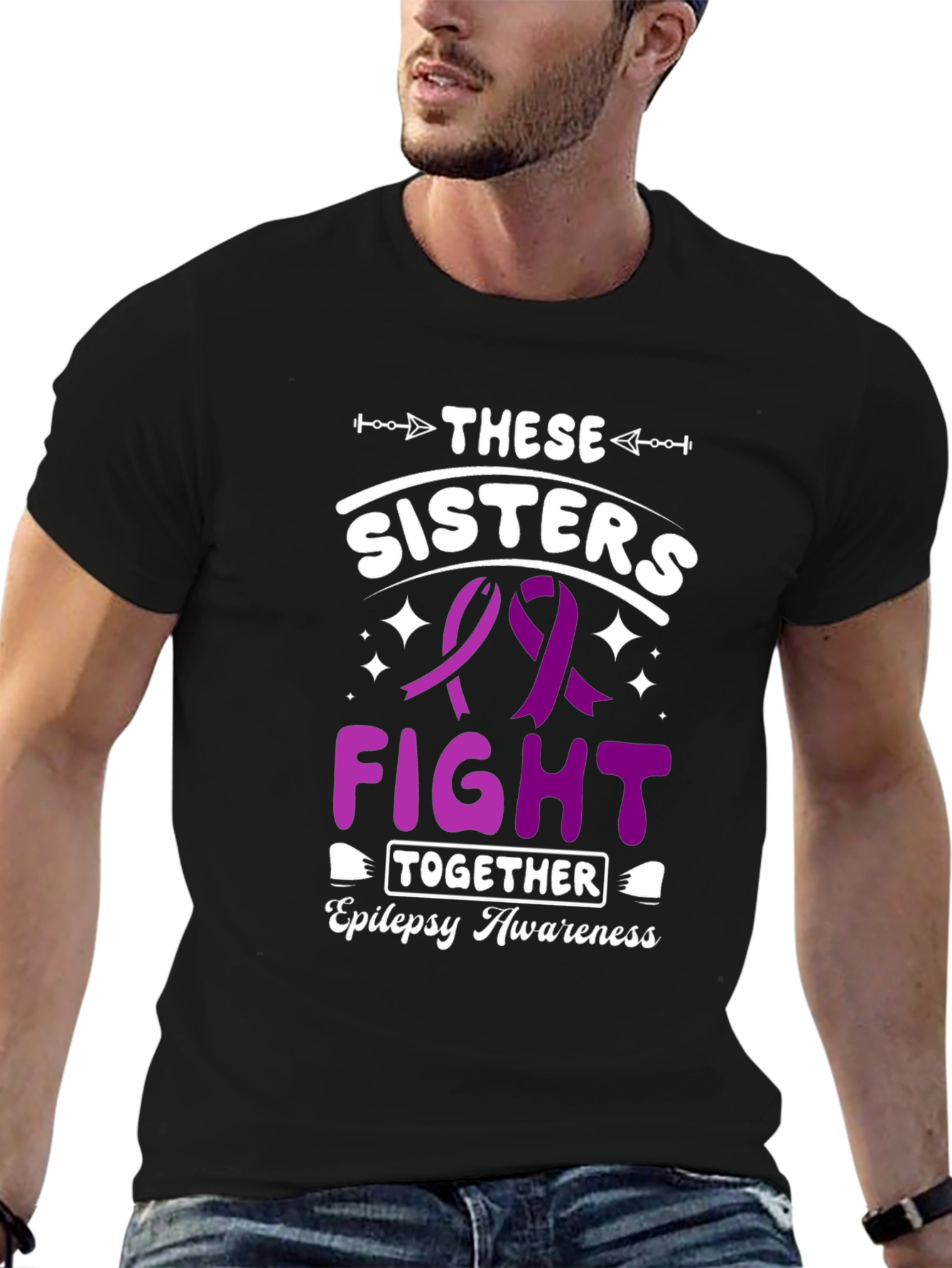 Epilepsy Awareness Sisters Fight Together T-Shirt