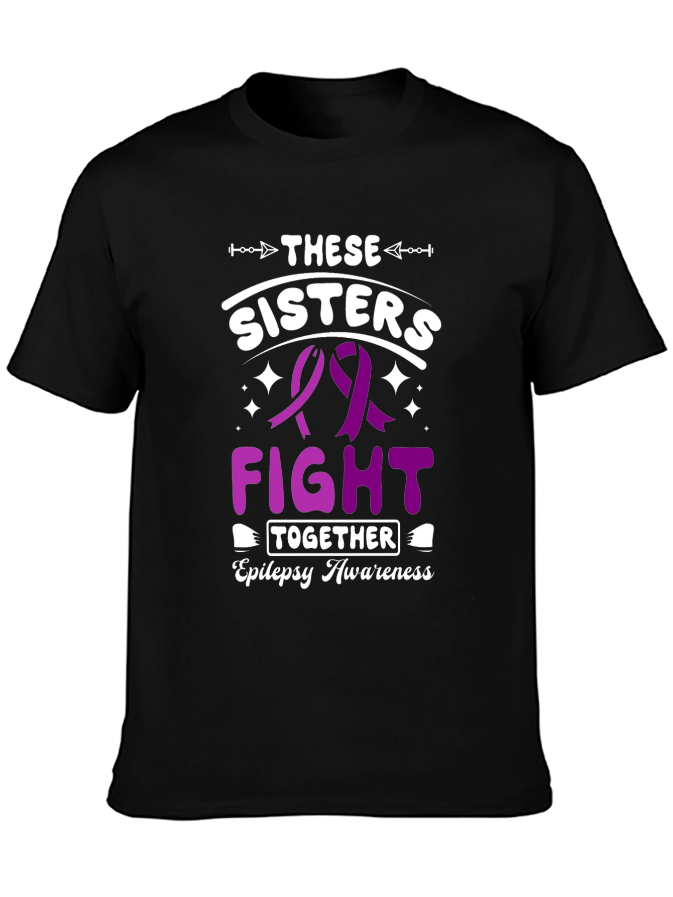 Epilepsy Awareness Sisters Fight Together T-Shirt