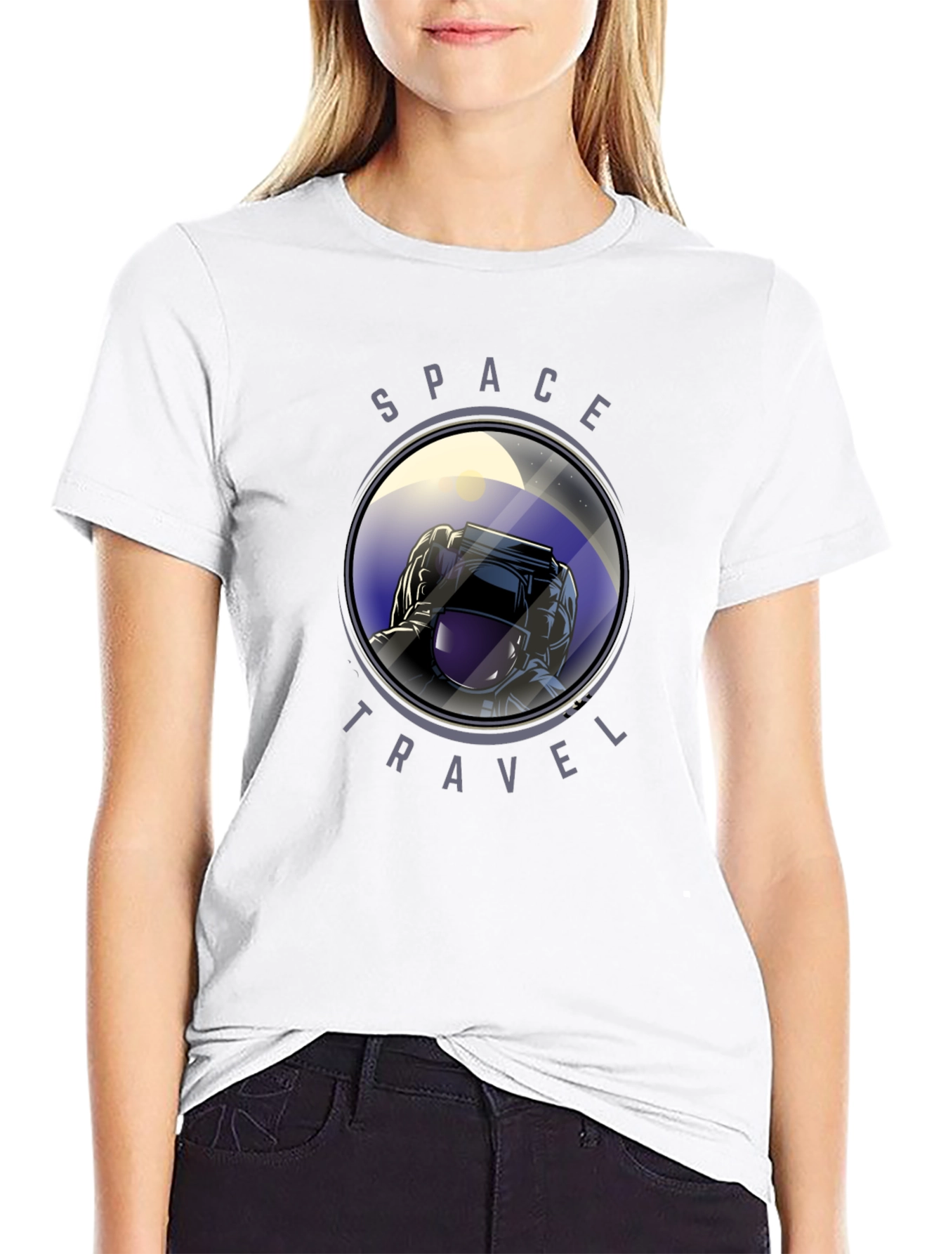 Space Travel Astronaut Graphic T-Shirt