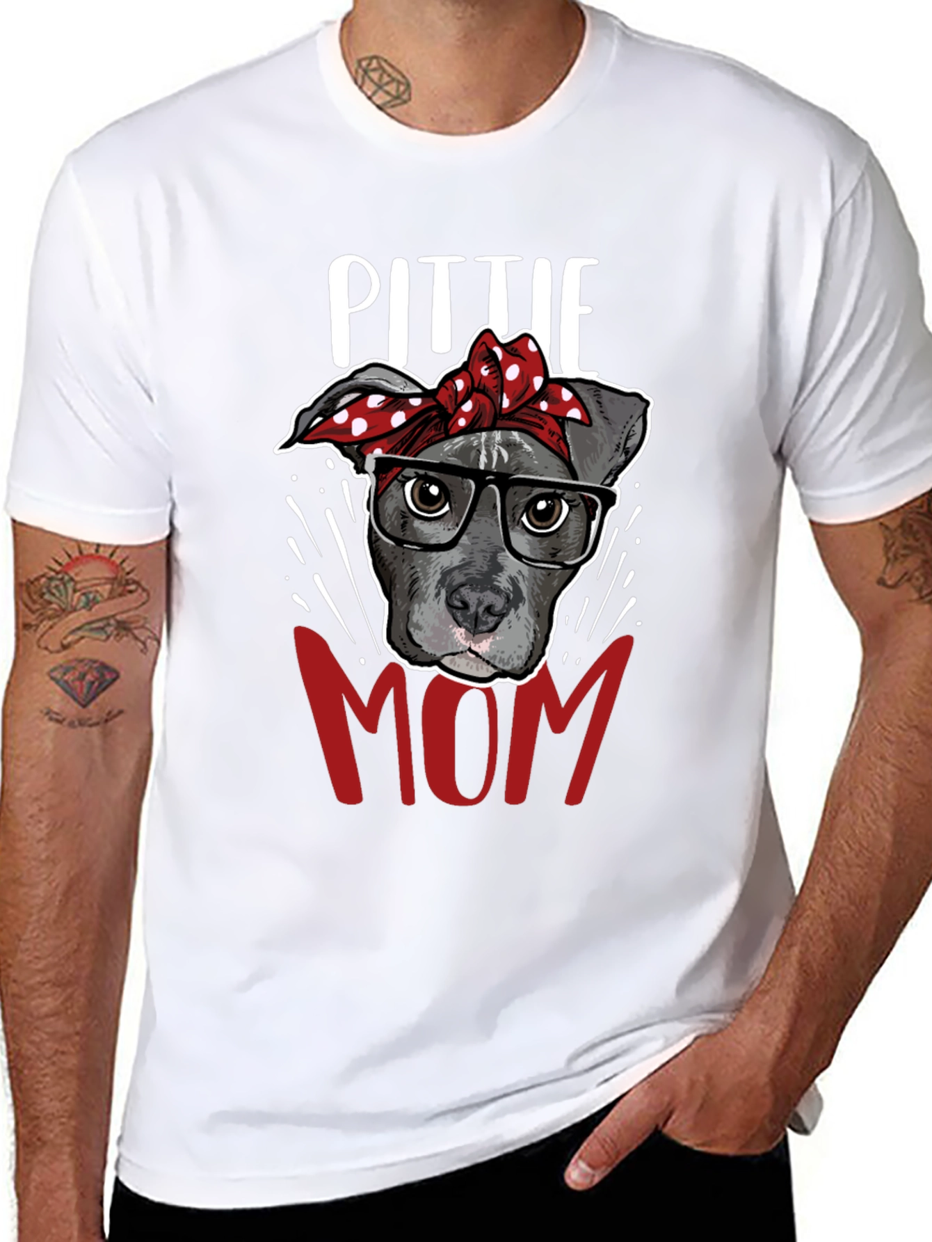 Pitbull Mom T-Shirt - Dog Lover Tee