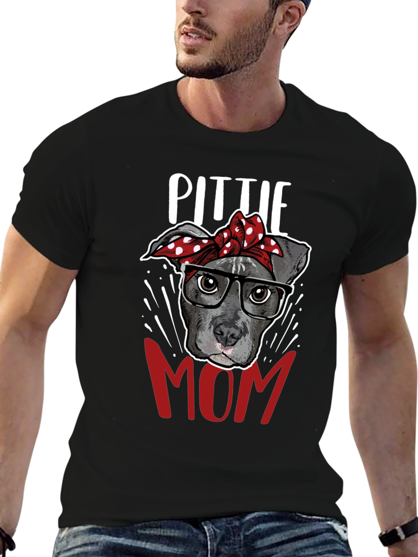 Pitbull Mom T-Shirt - Dog Lover Tee