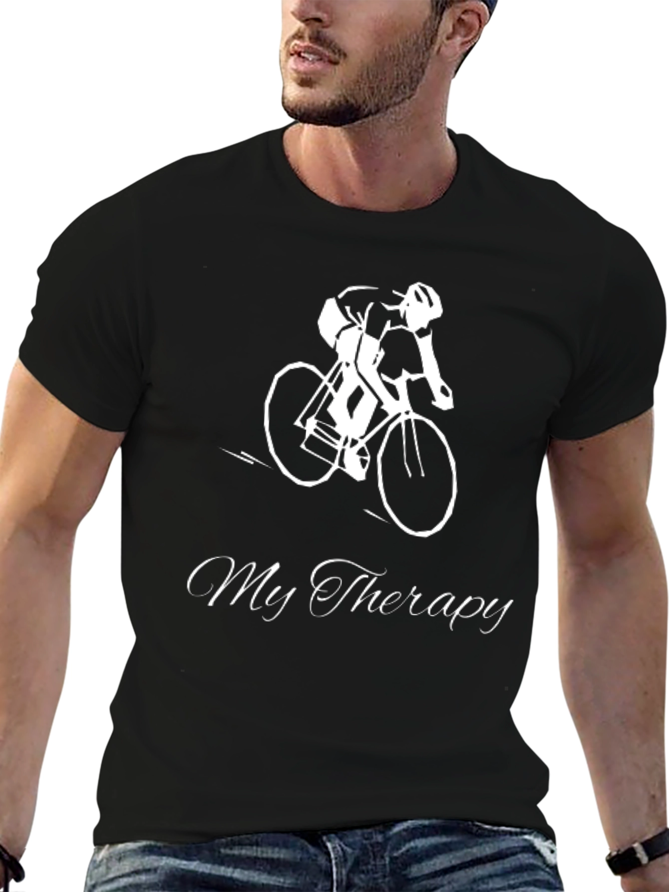Cycling Therapy T-Shirt - Black