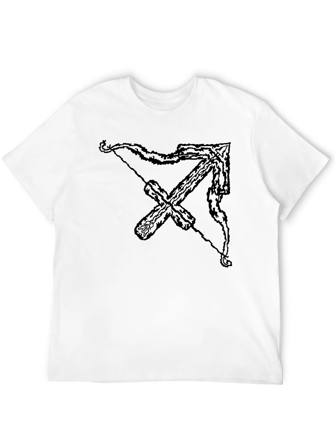 Black Sagittarius Zodiac Graphic Tee