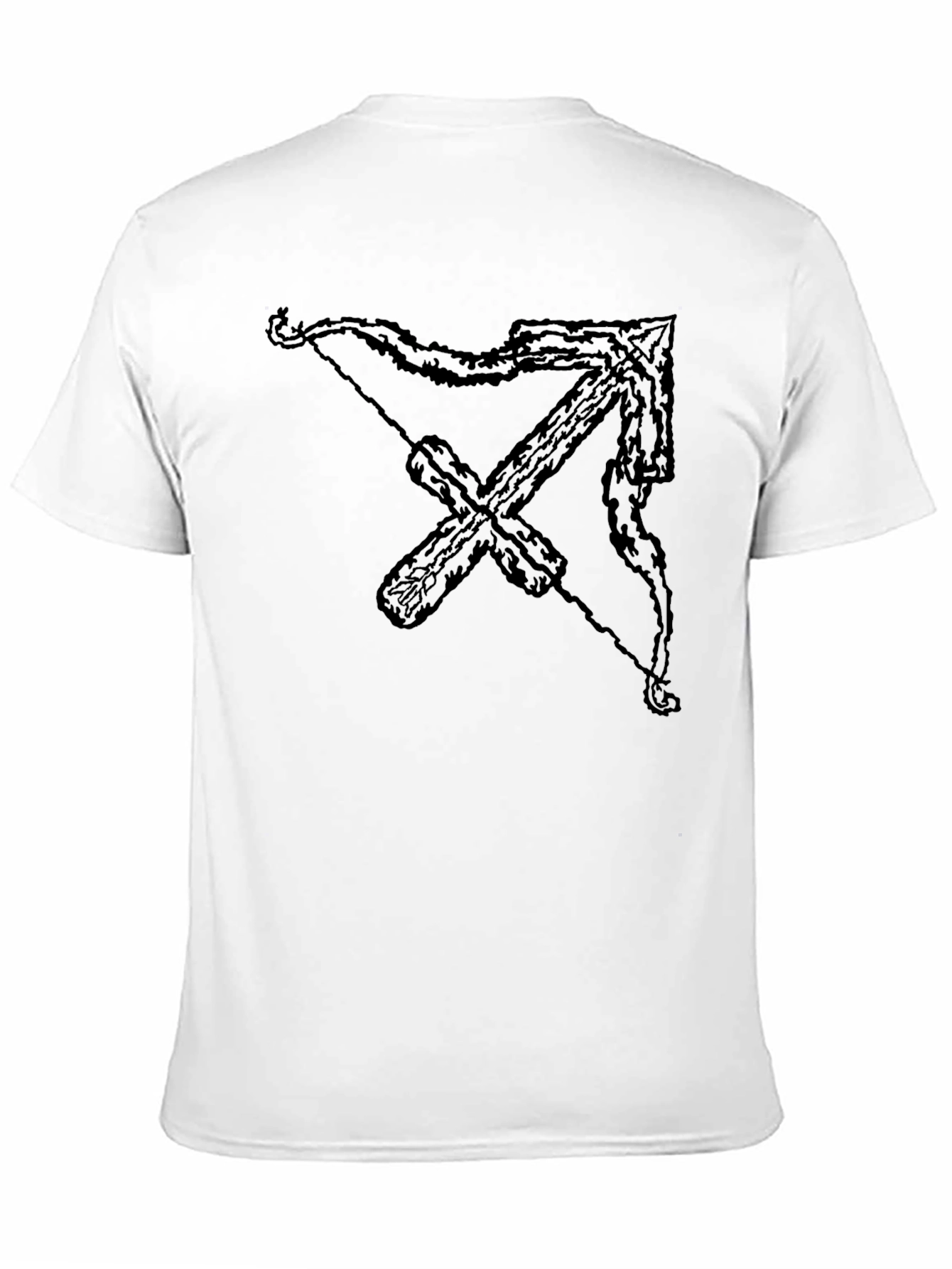 Black Sagittarius Zodiac Graphic Tee