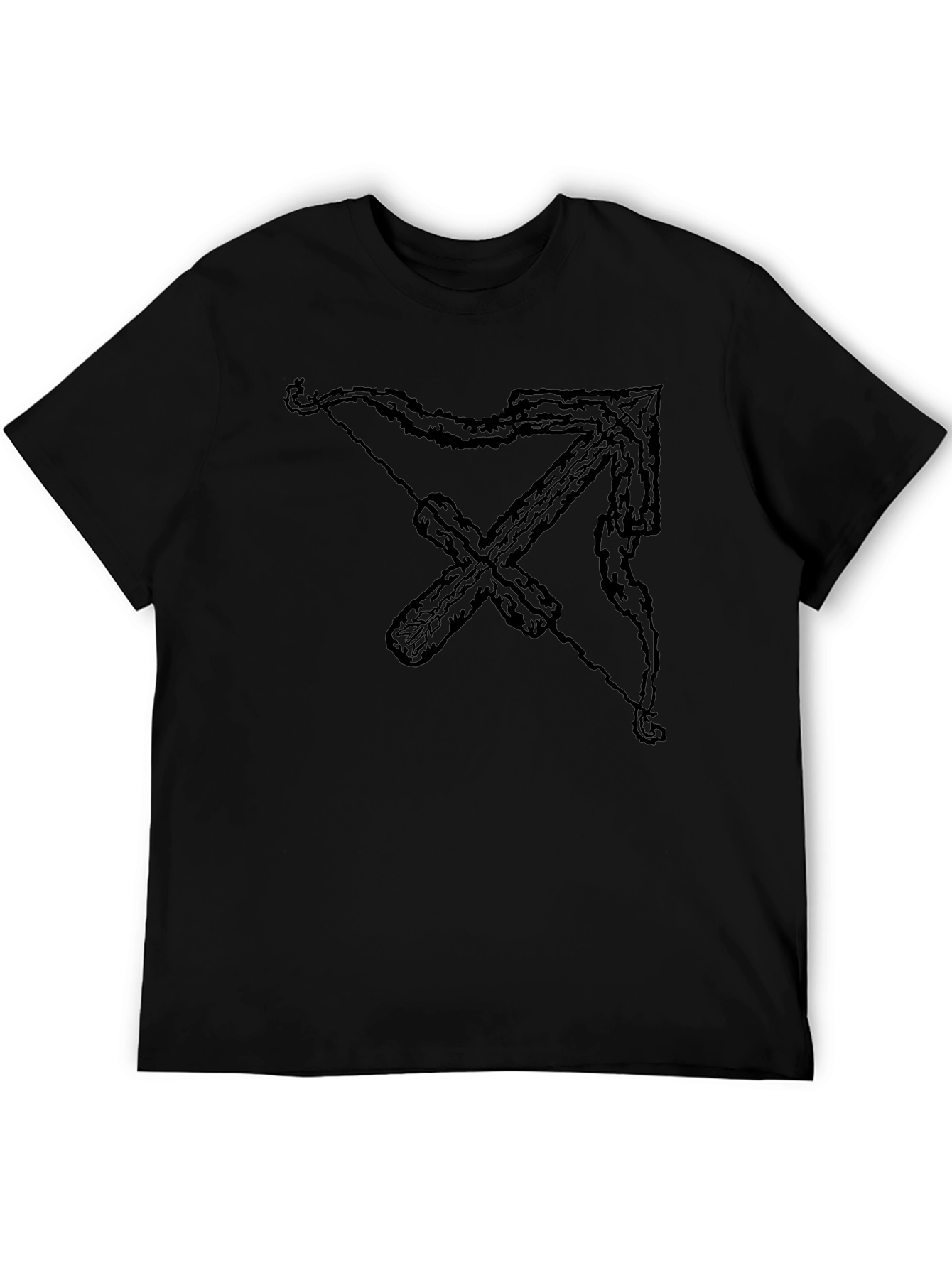 Black Sagittarius Zodiac Graphic Tee