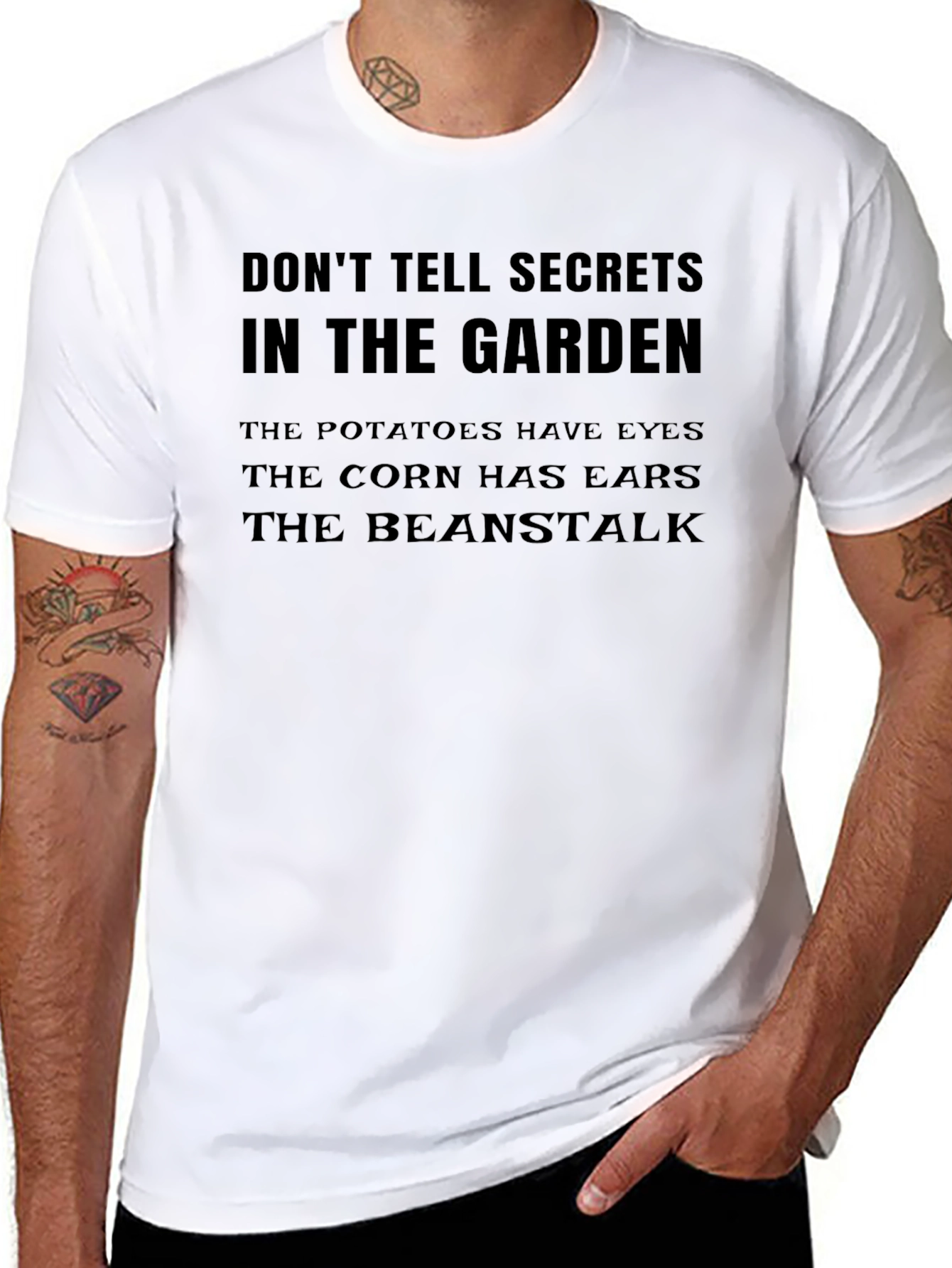 Dont Tell Secrets Garden Tee - Funny Novelty Shirt