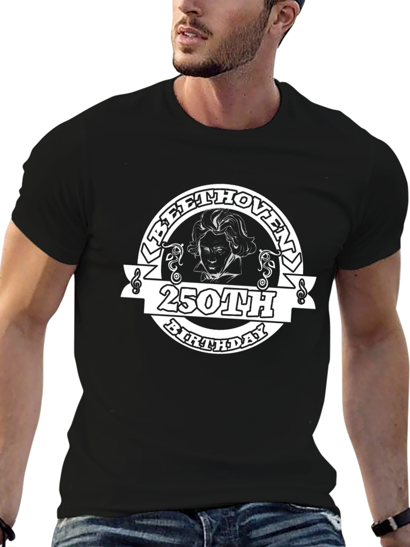 Beethoven 250th Birthday Black T-Shirt