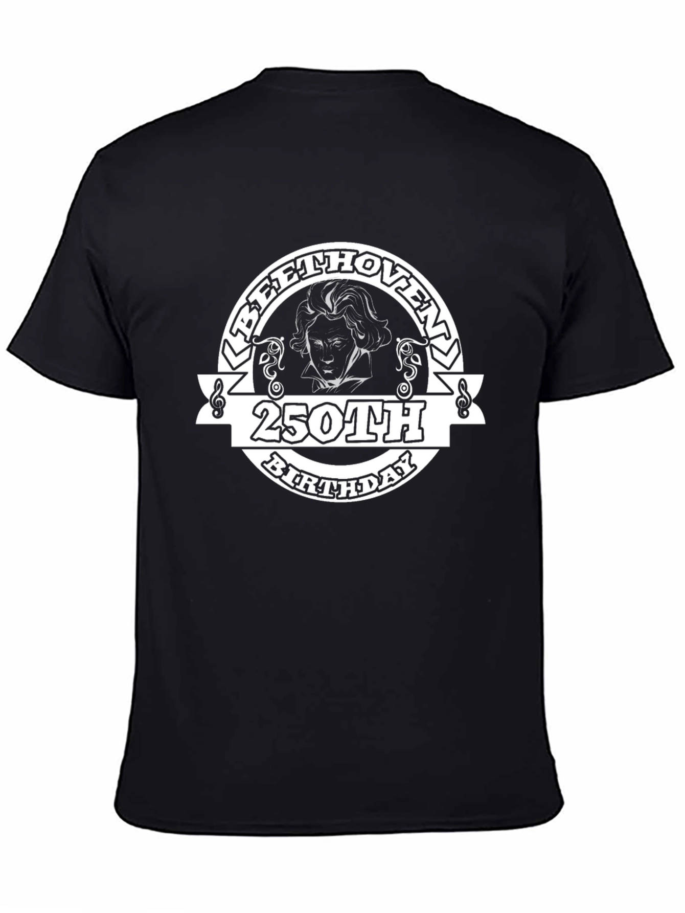 Beethoven 250th Birthday Black T-Shirt