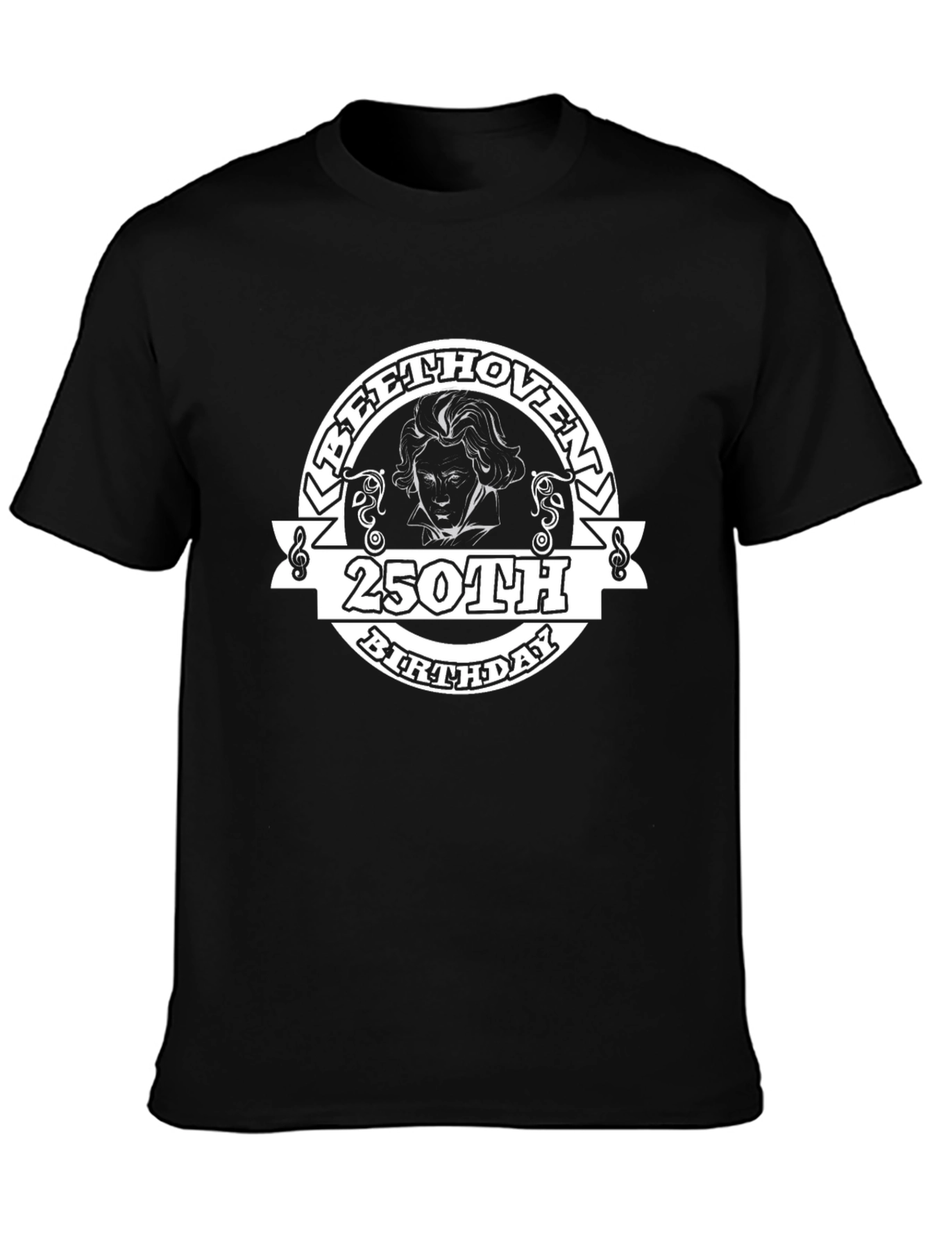 Beethoven 250th Birthday Black T-Shirt