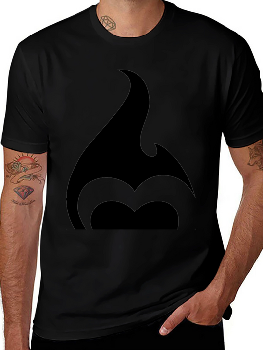 Bold Black T-Shirt with Abstract Graphic