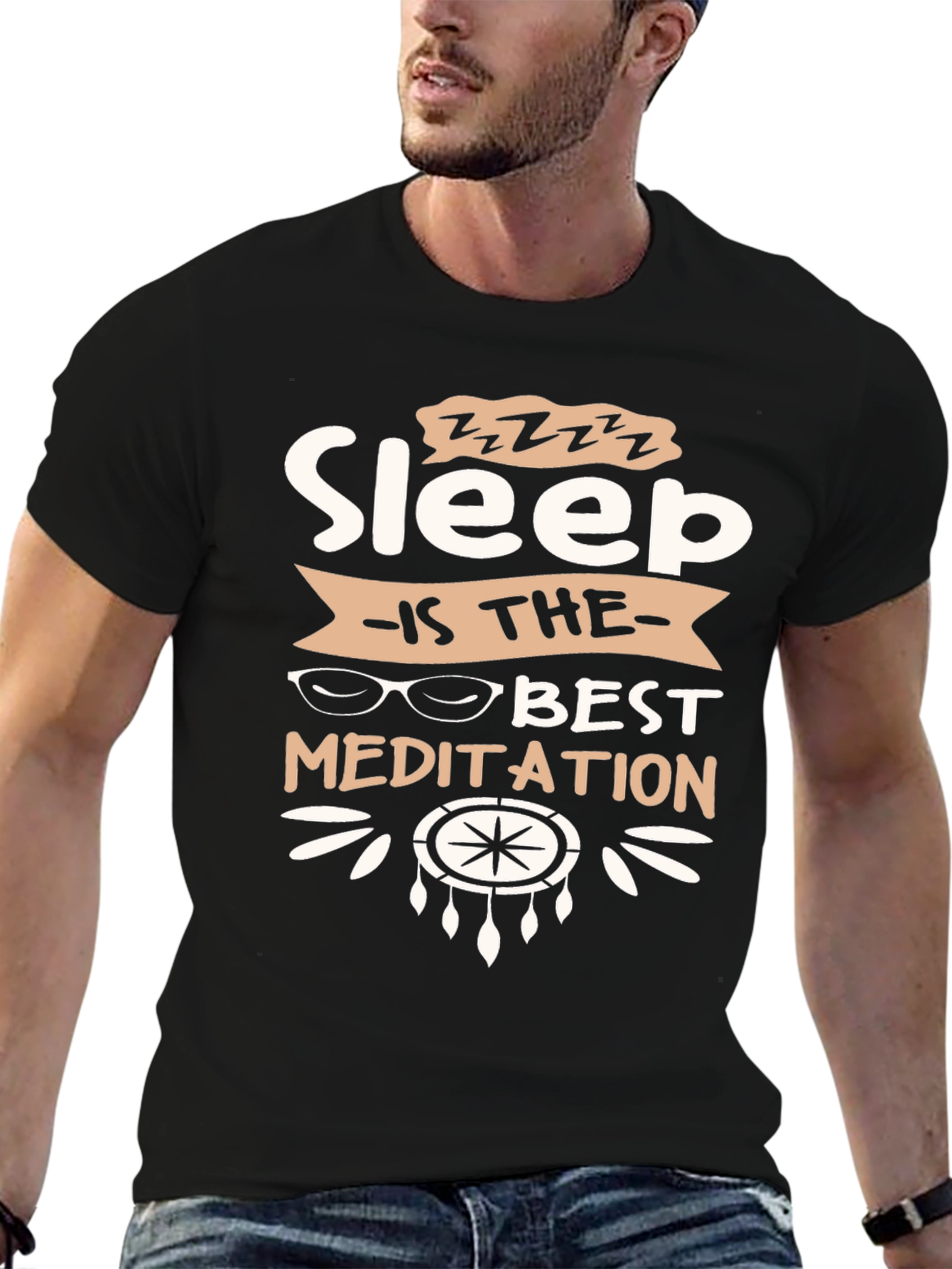 Sleep is the Best Meditation Graphic T-Shirt