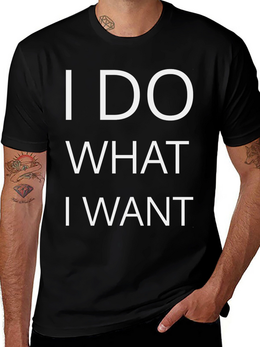 I Do What I Want Graphic Tee - Black