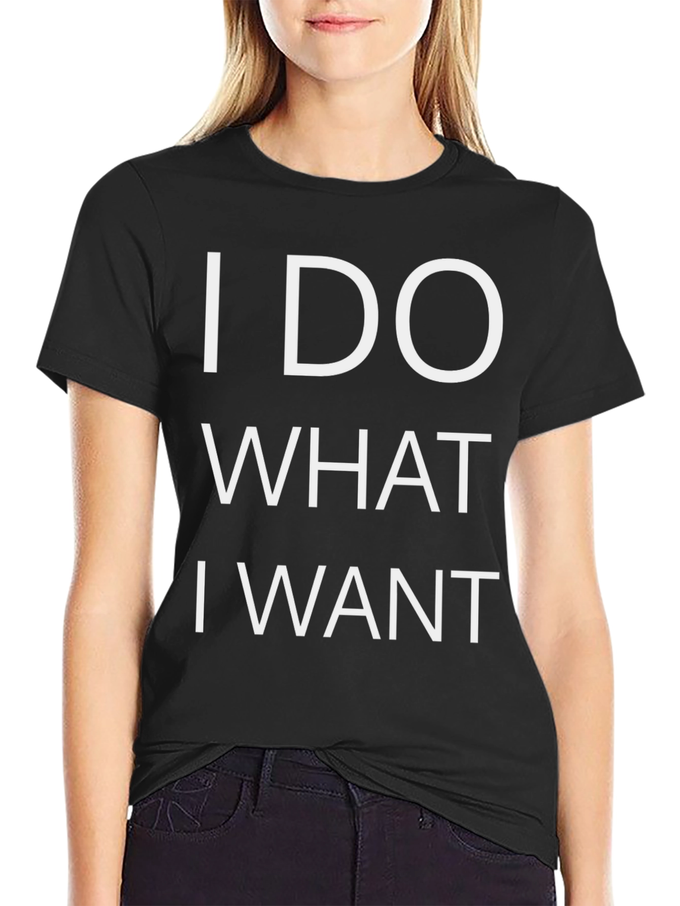 I Do What I Want Graphic Tee - Black
