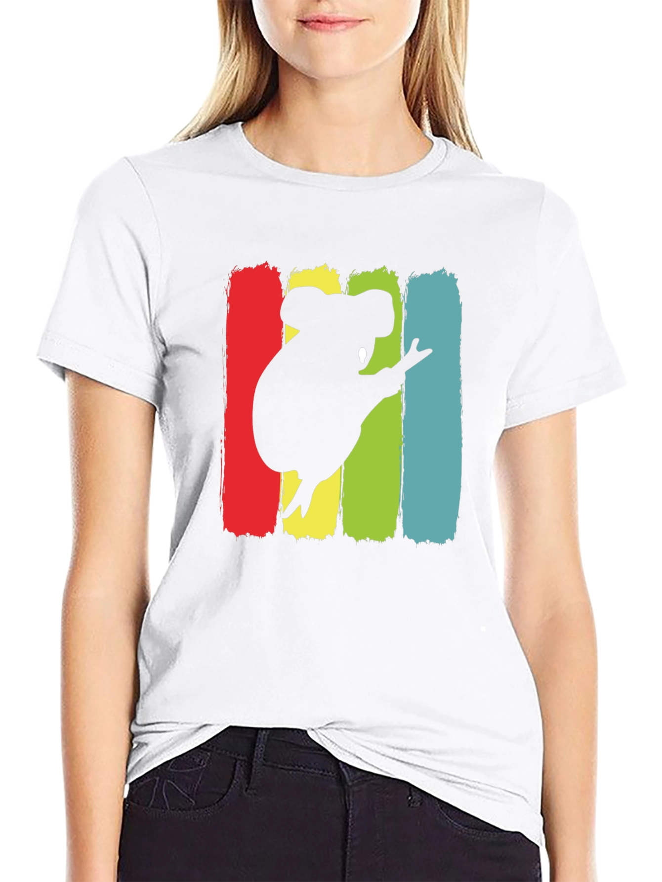 Koala Silhouette Graphic Tee - Unisex Black T-Shirt
