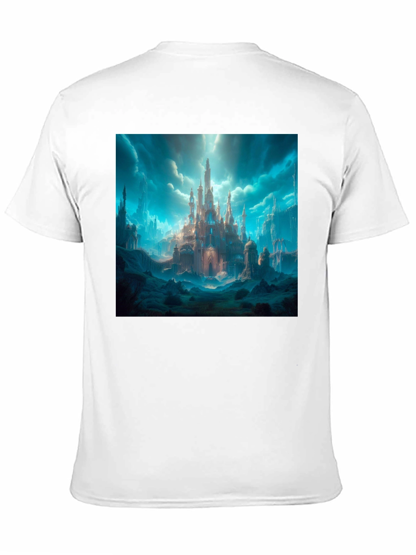 Fantasy Castle Graphic Tee - Premium Cotton Blend Shirt