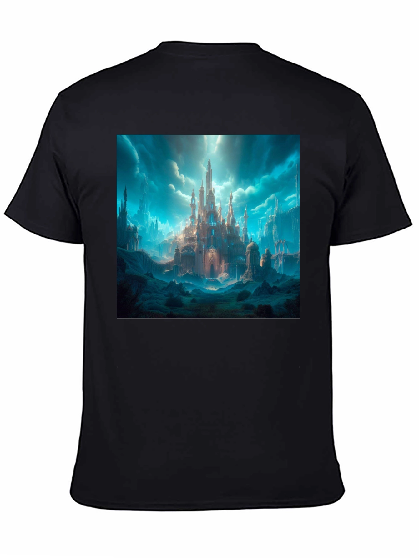 Fantasy Castle Graphic Tee - Premium Cotton Blend Shirt