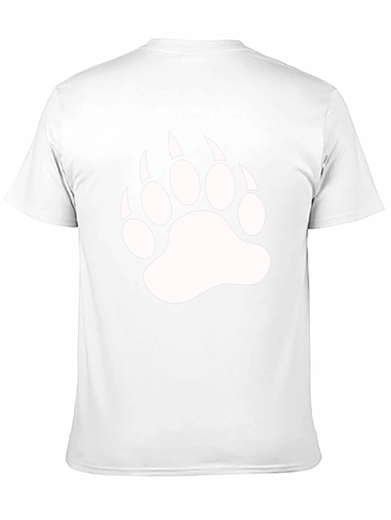 Bear Claw Print Black T-Shirt