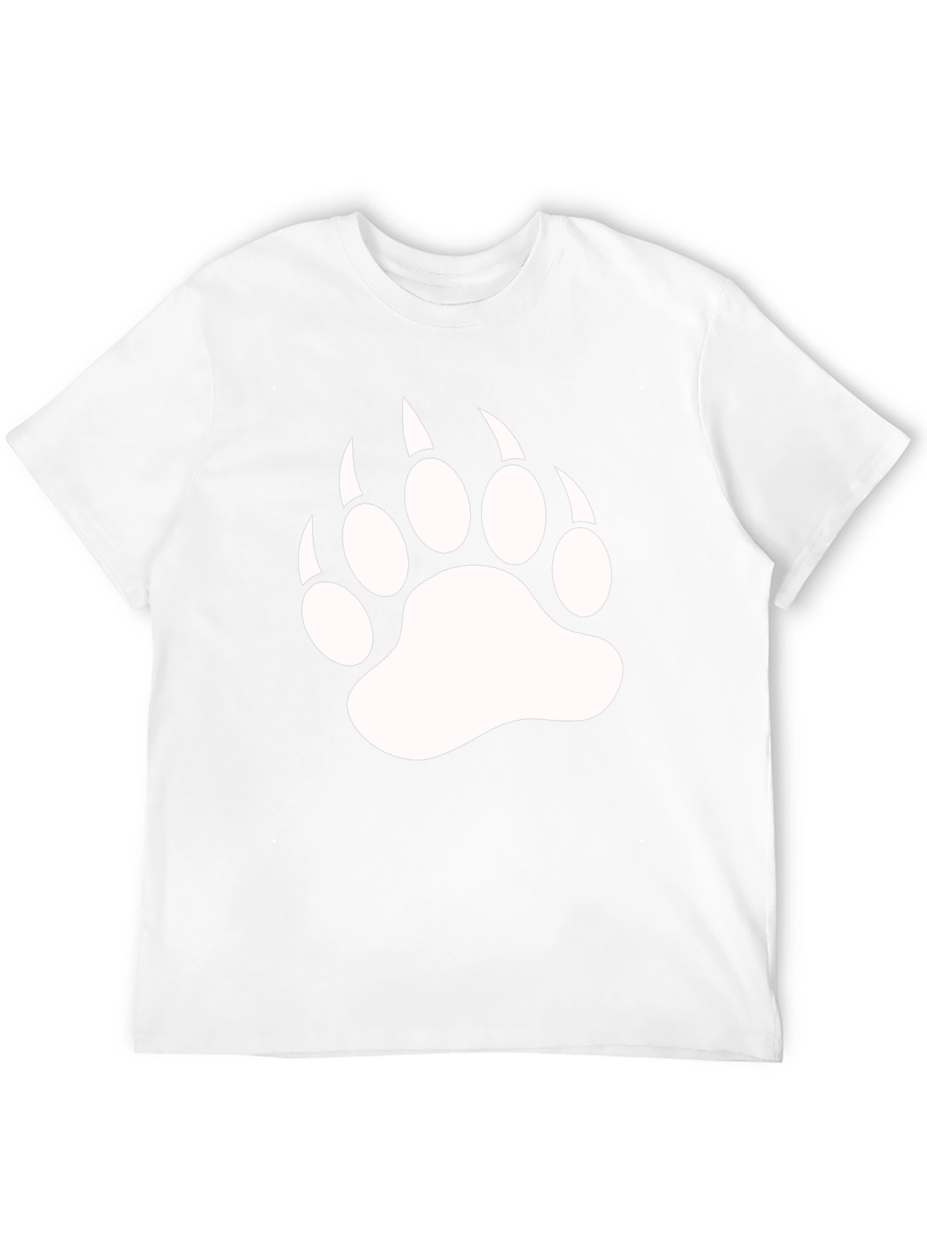 Bear Claw Print Black T-Shirt