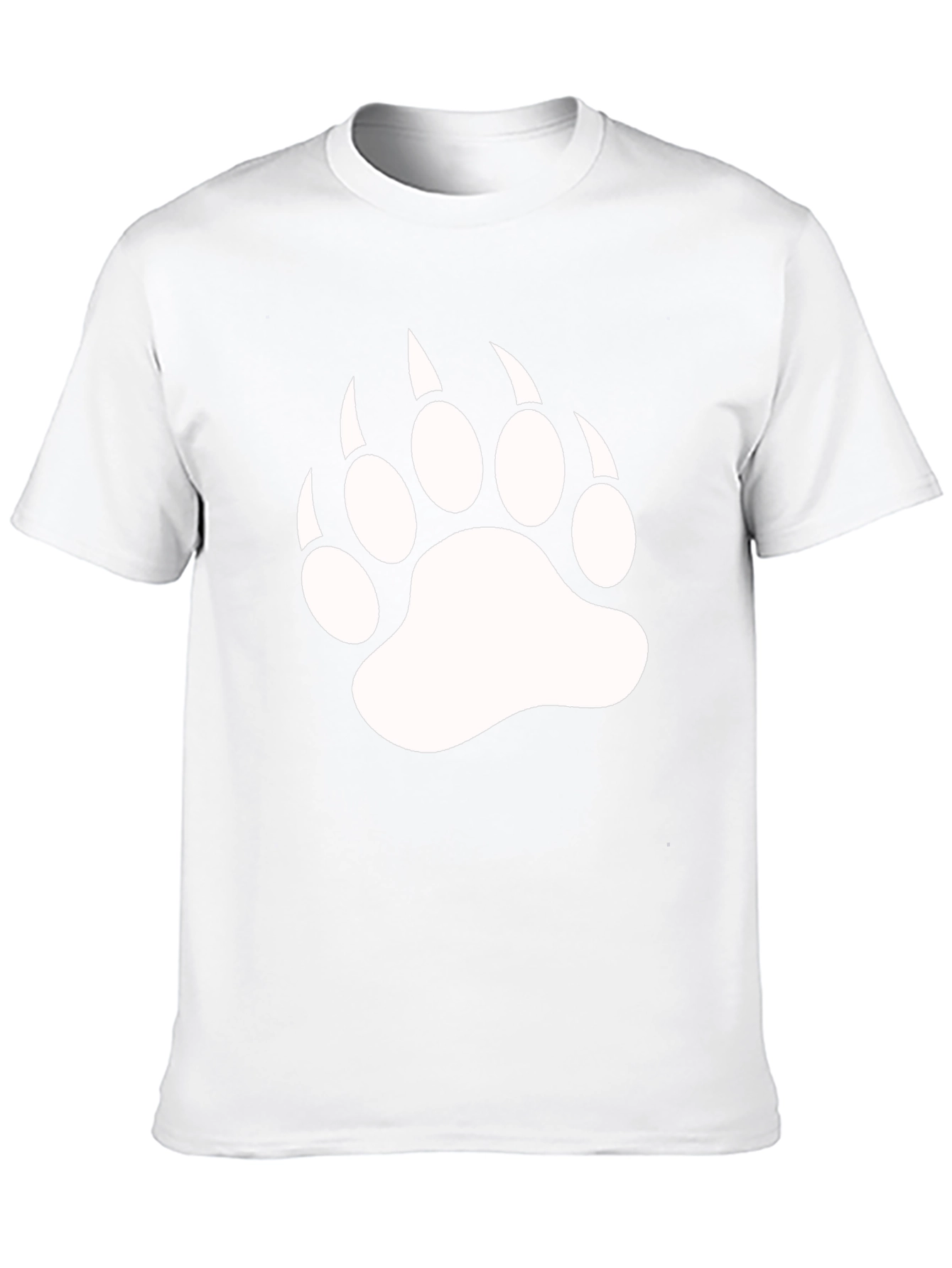Bear Claw Print Black T-Shirt