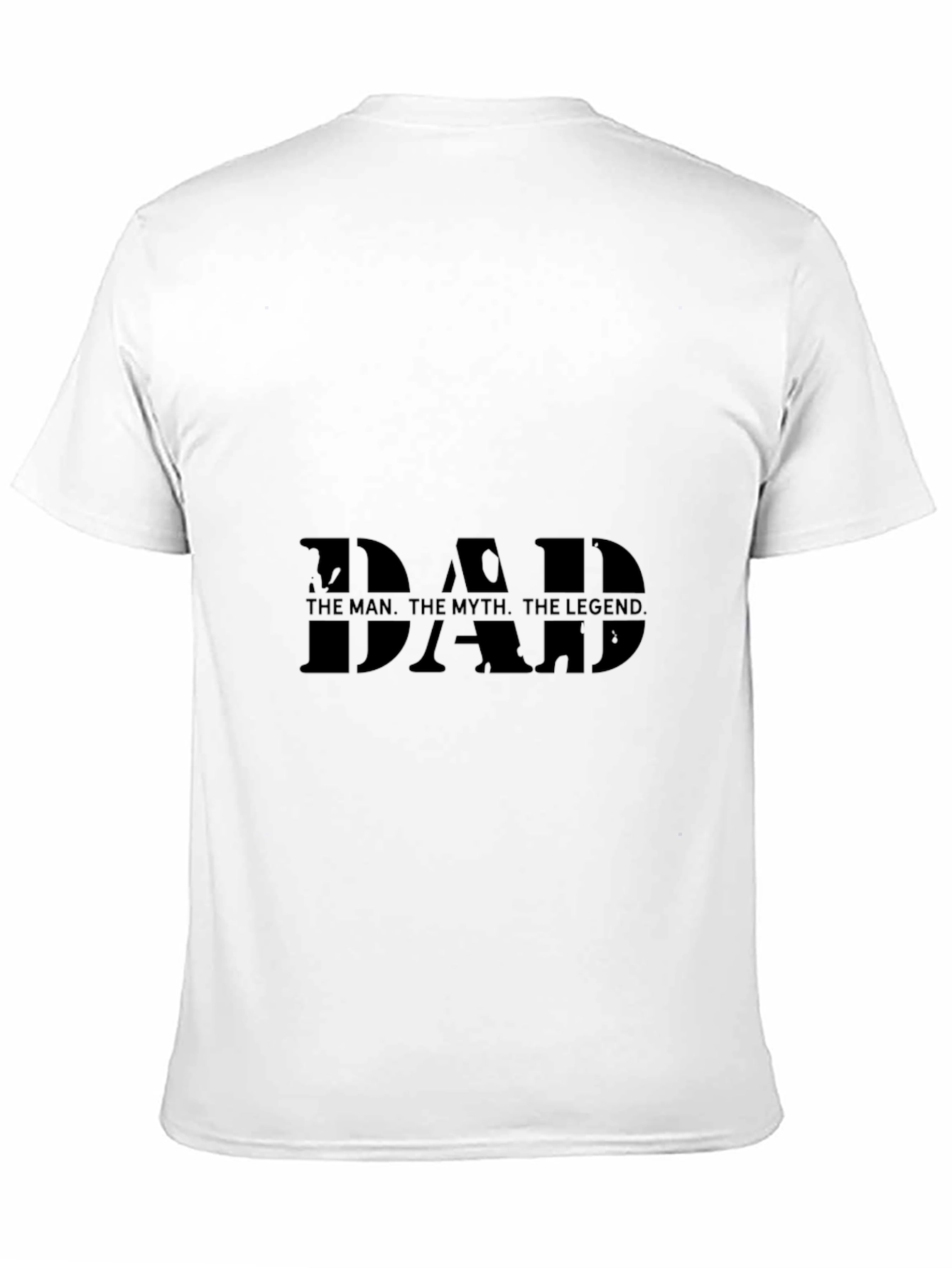 Dad The Man Myth Legend Black Tee