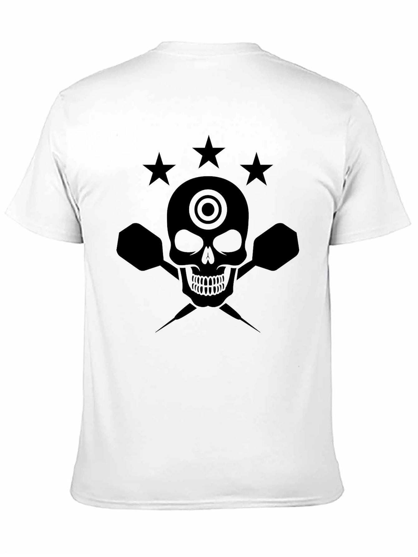 Skull & Darts Graphic T-Shirt - Mens Black Tee