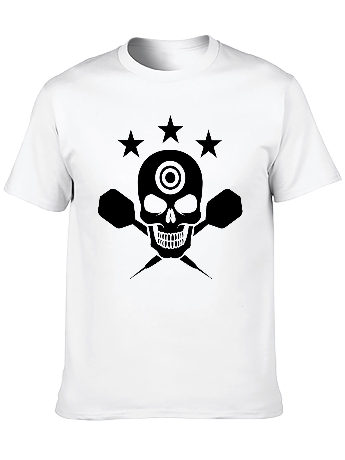 Skull & Darts Graphic T-Shirt - Mens Black Tee
