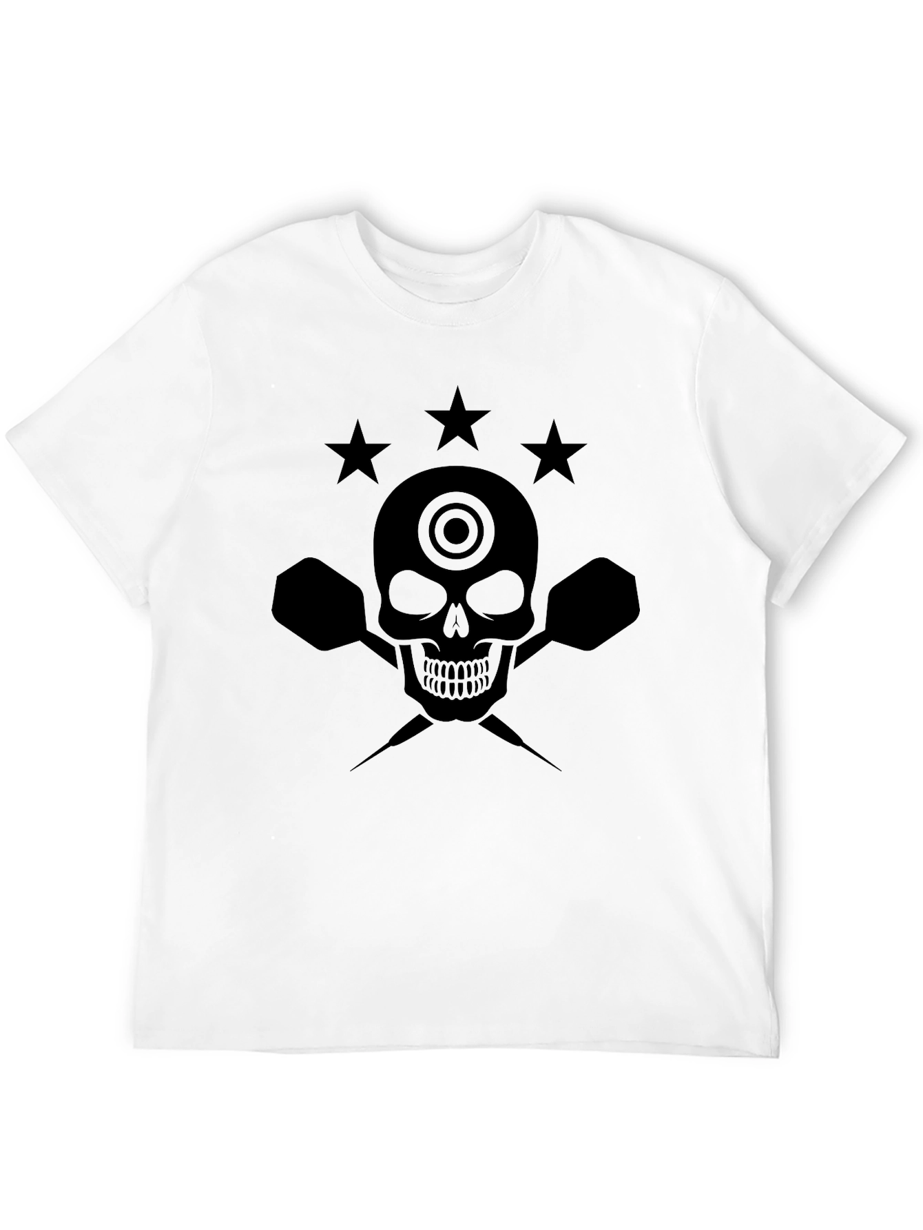 Skull & Darts Graphic T-Shirt - Mens Black Tee