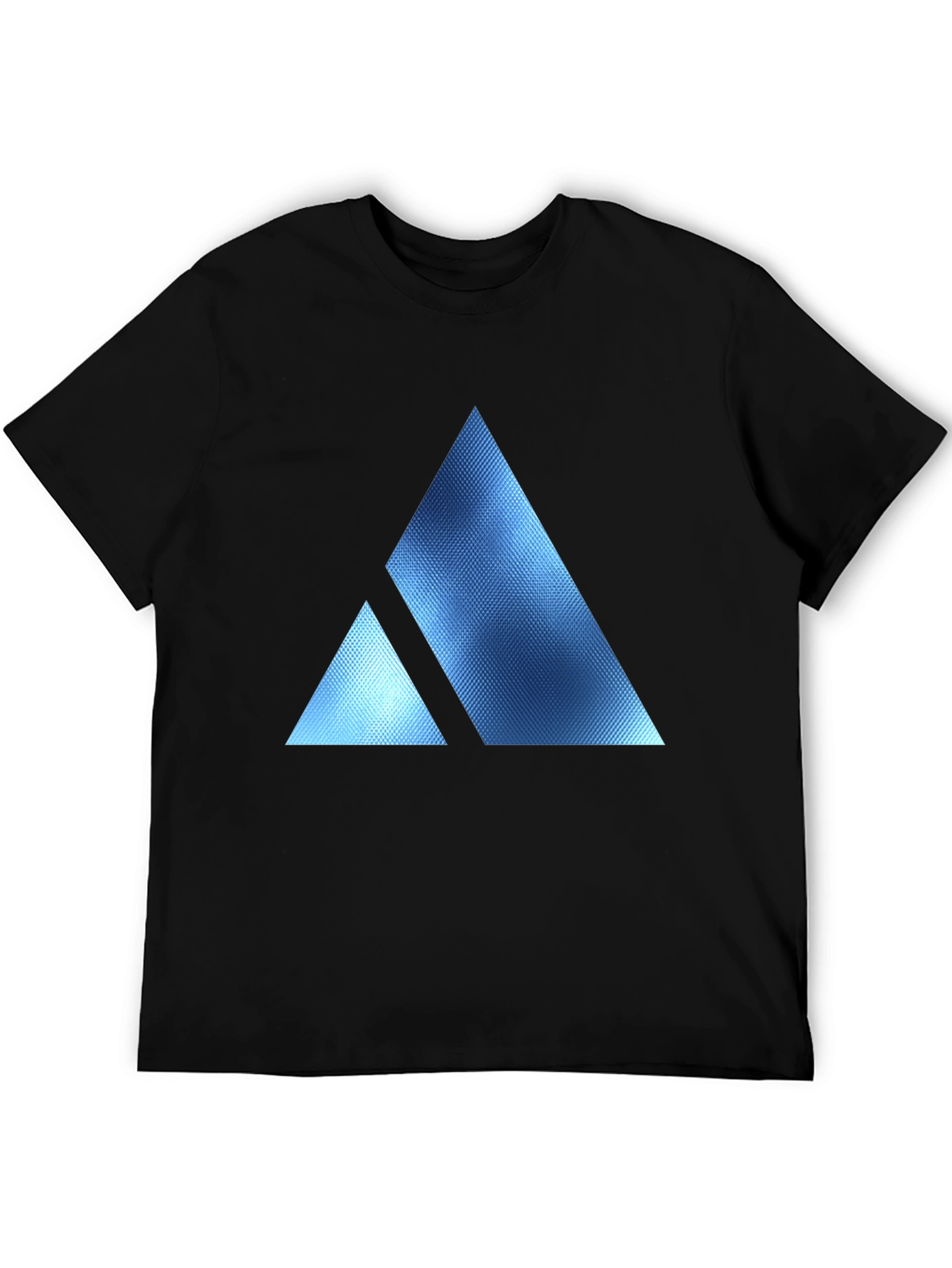Geometric Triangle Print Crew Neck T-Shirt
