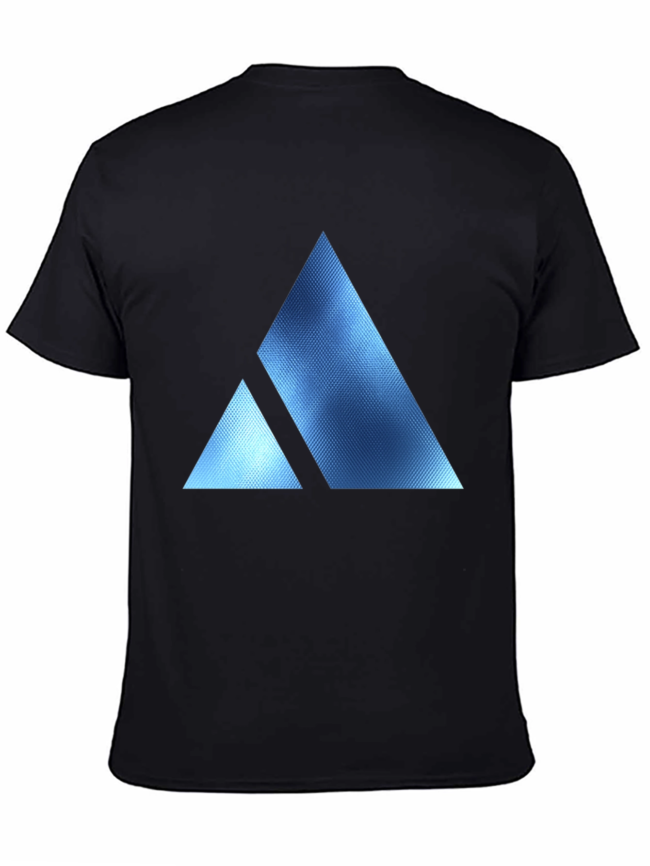 Geometric Triangle Print Crew Neck T-Shirt