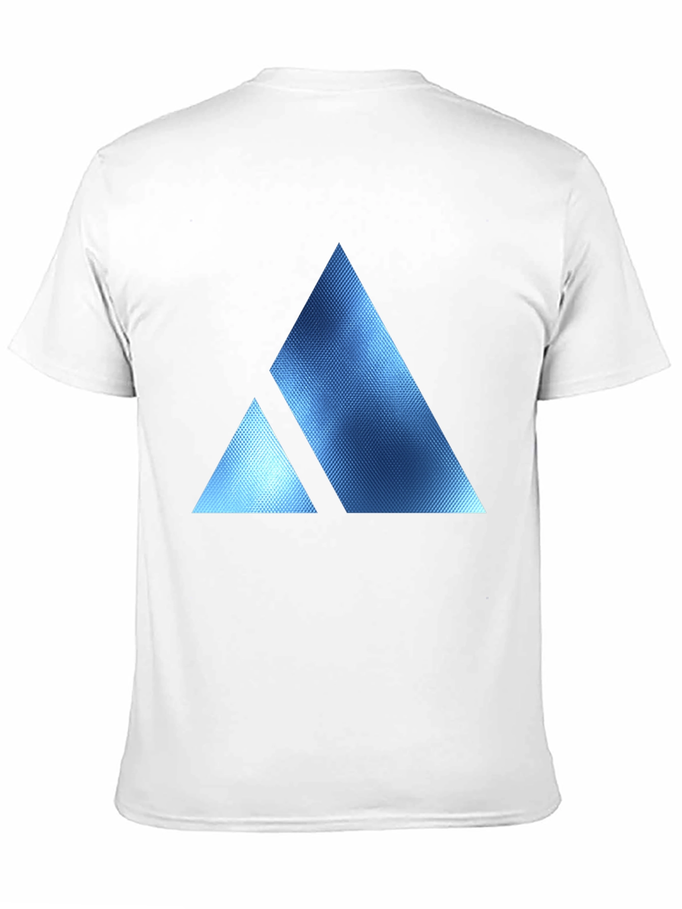 Geometric Triangle Print Crew Neck T-Shirt