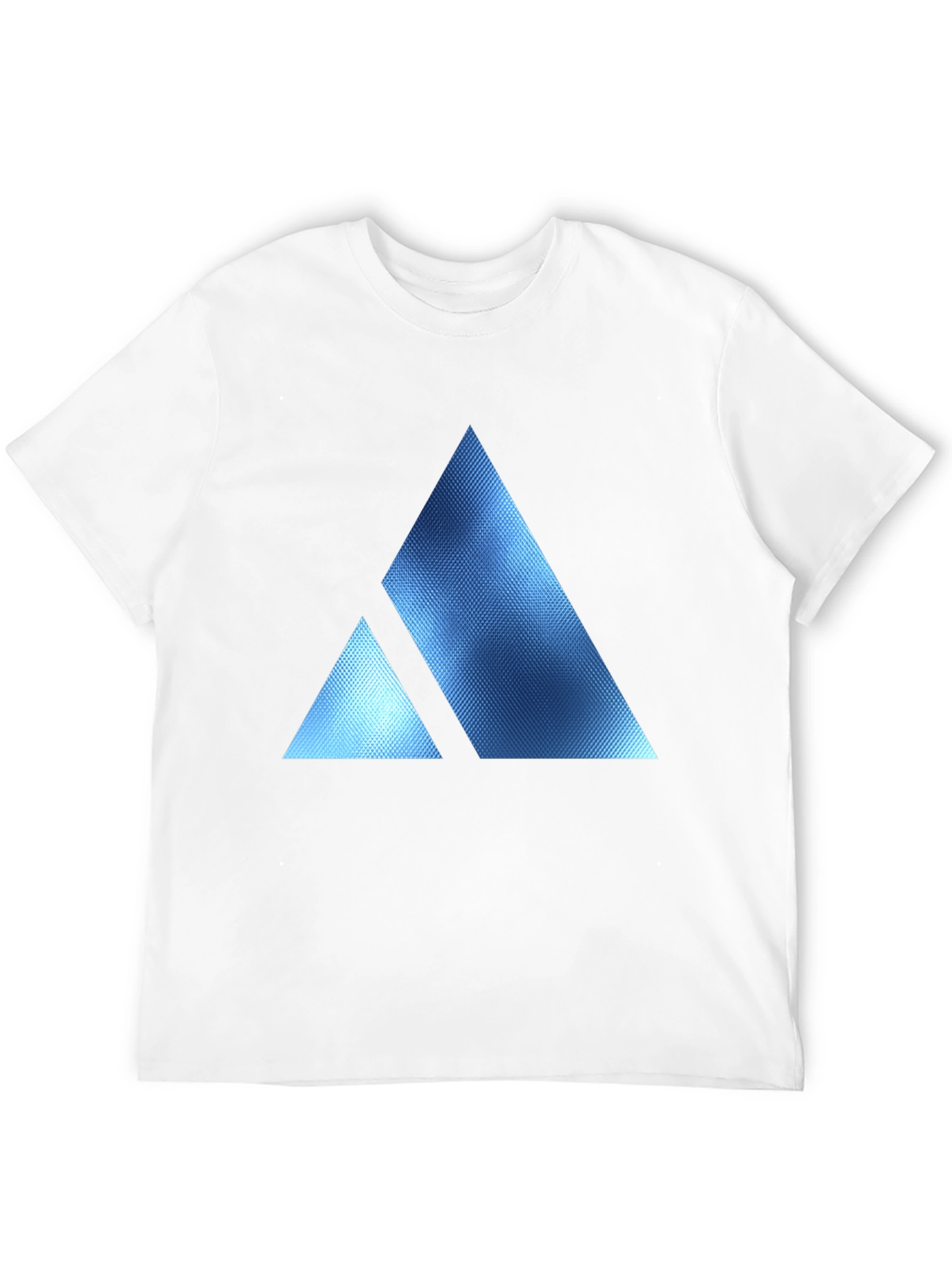 Geometric Triangle Print Crew Neck T-Shirt