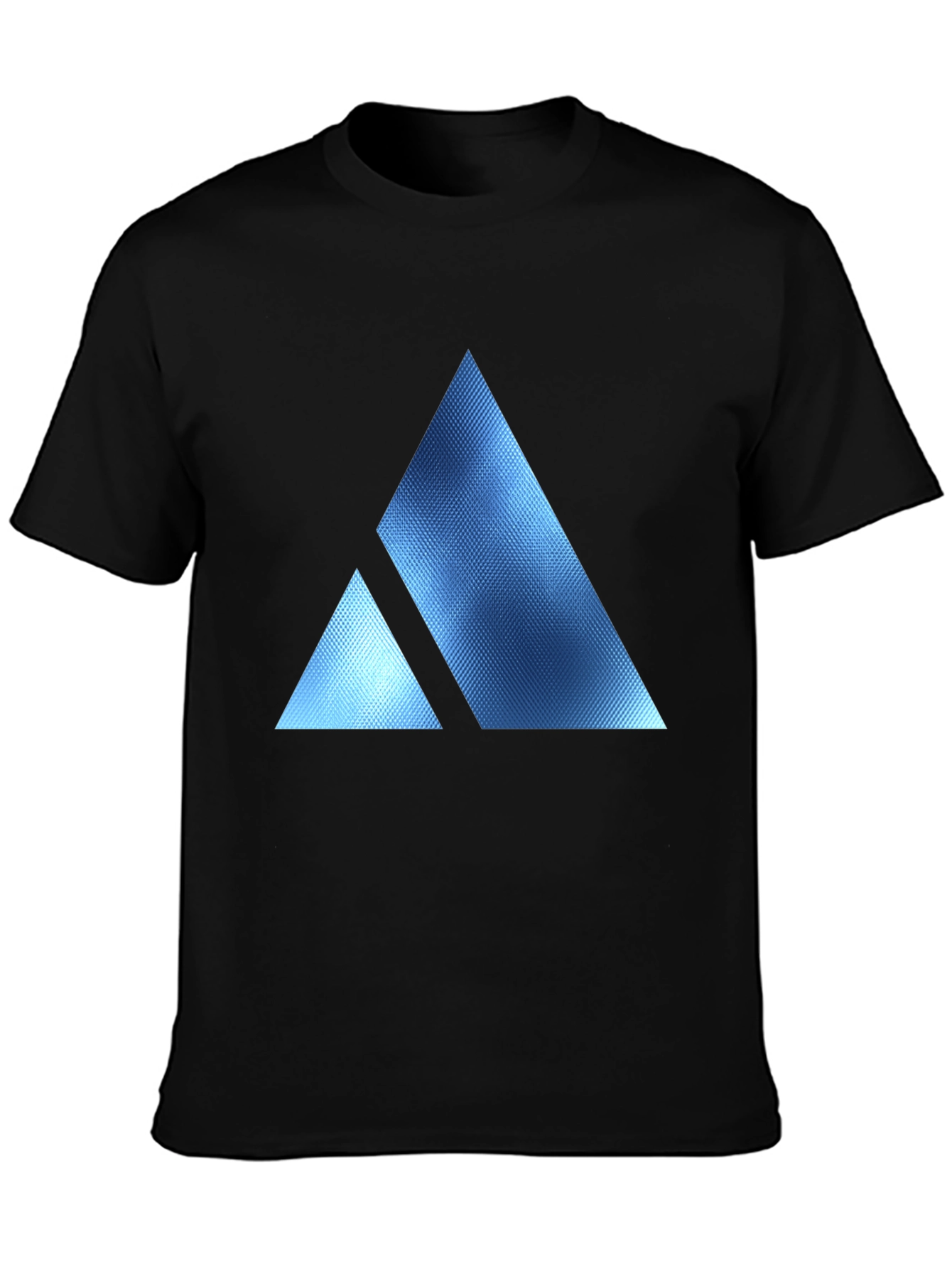Geometric Triangle Print Crew Neck T-Shirt