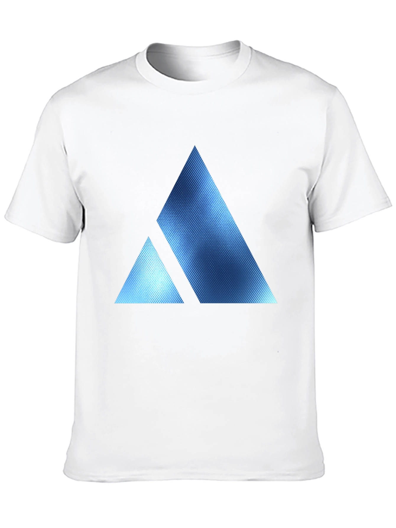 Geometric Triangle Print Crew Neck T-Shirt