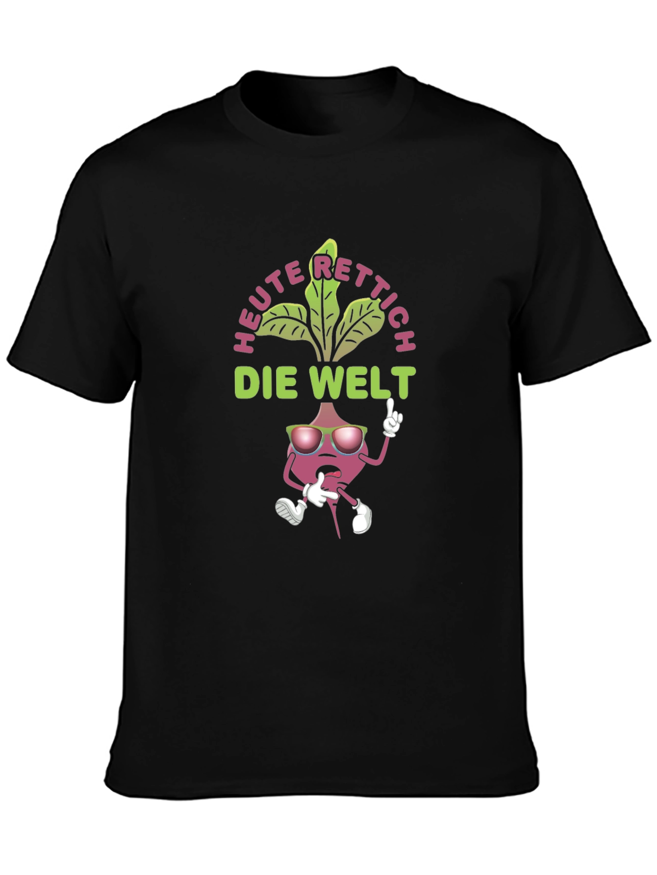 Radish Rescue T-Shirt - Cartoon Radish Graphic Tee