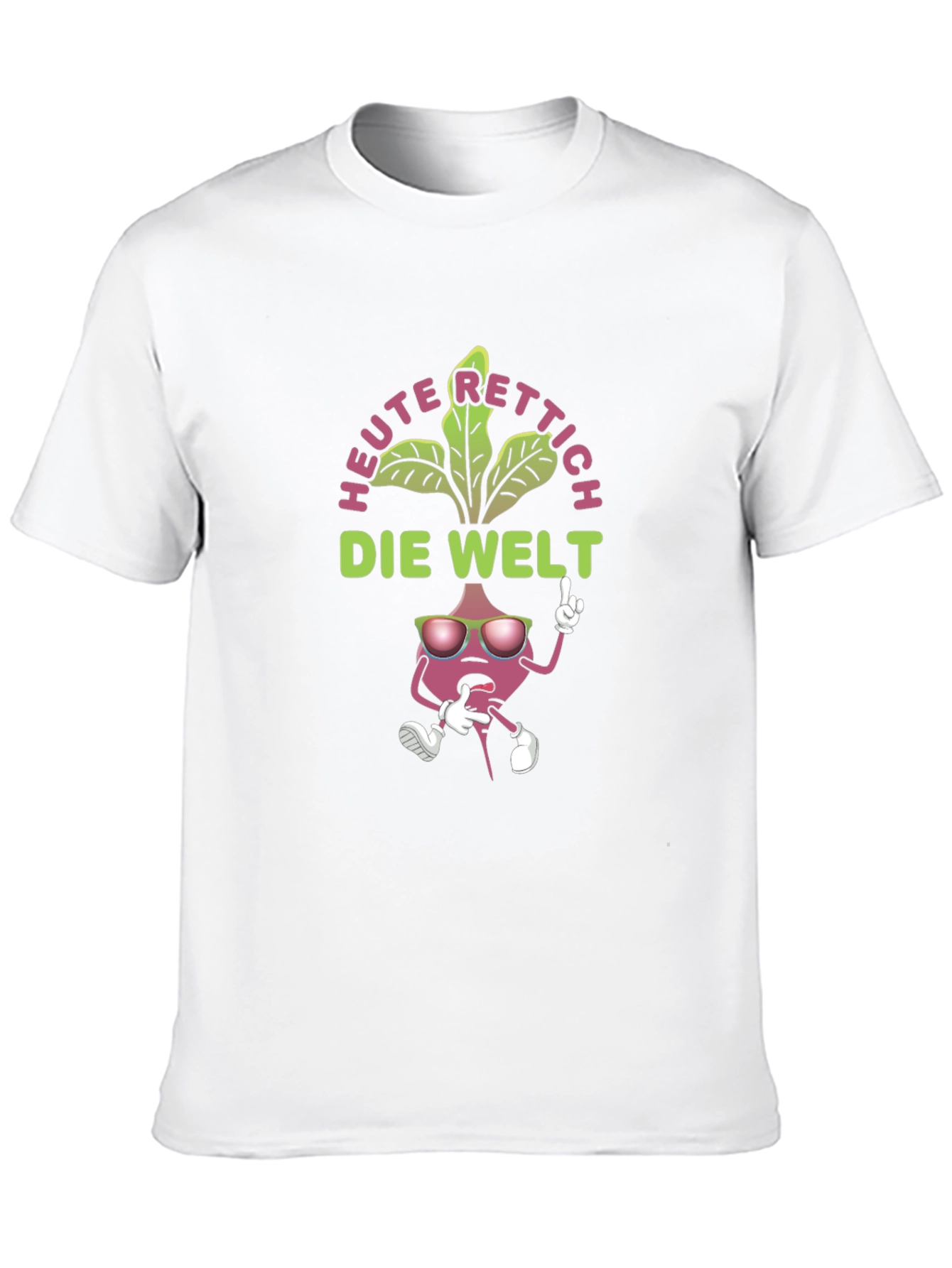Radish Rescue T-Shirt - Cartoon Radish Graphic Tee