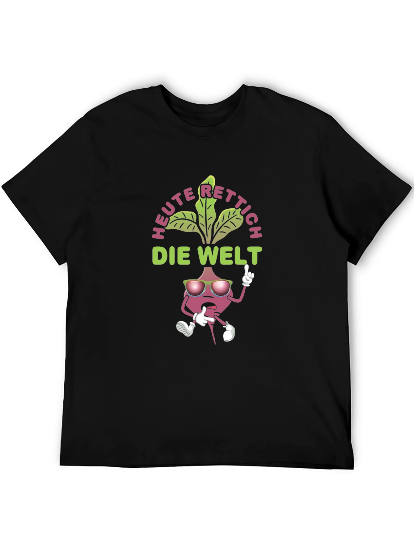 Radish Rescue T-Shirt - Cartoon Radish Graphic Tee