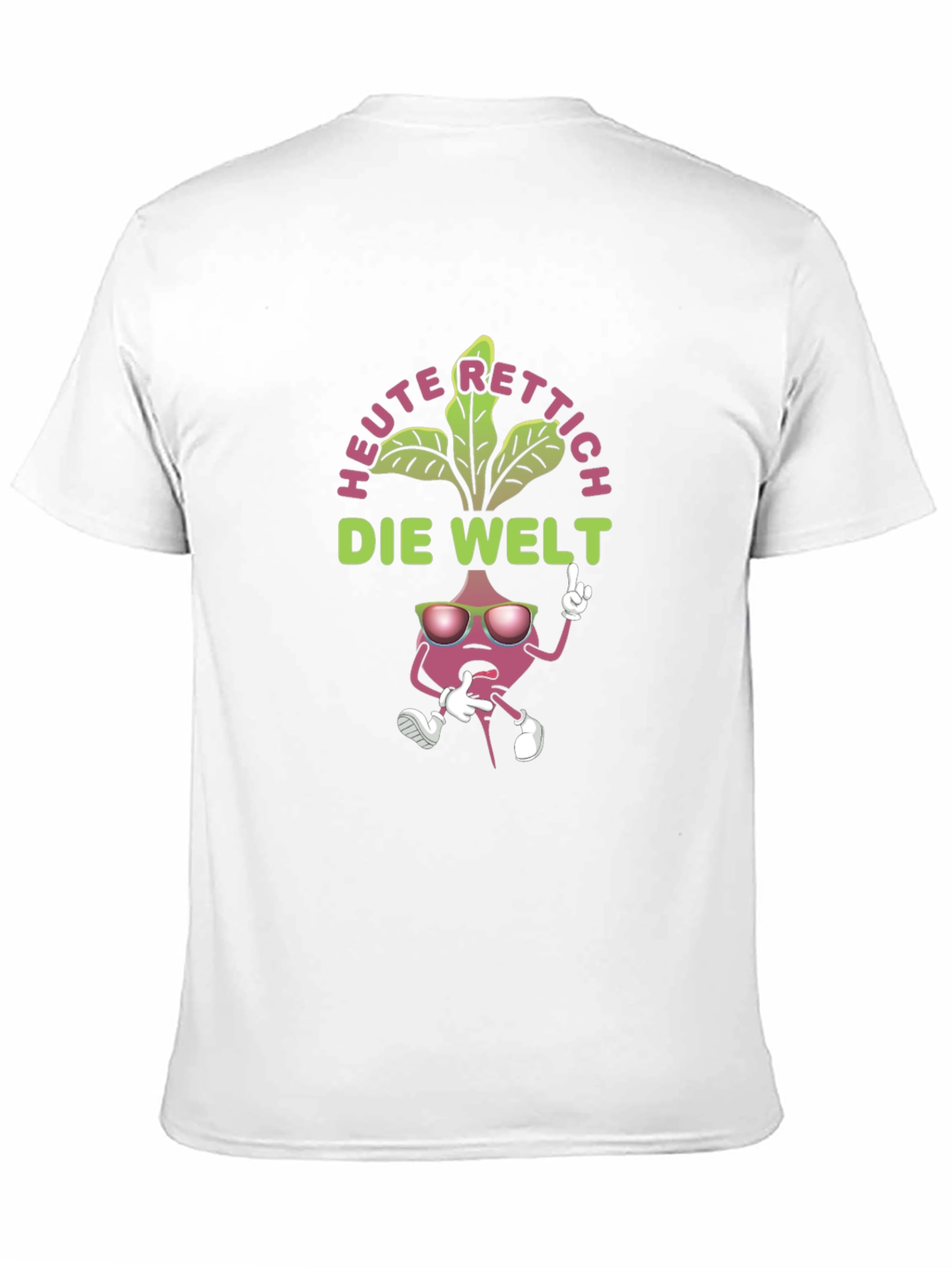 Radish Rescue T-Shirt - Cartoon Radish Graphic Tee