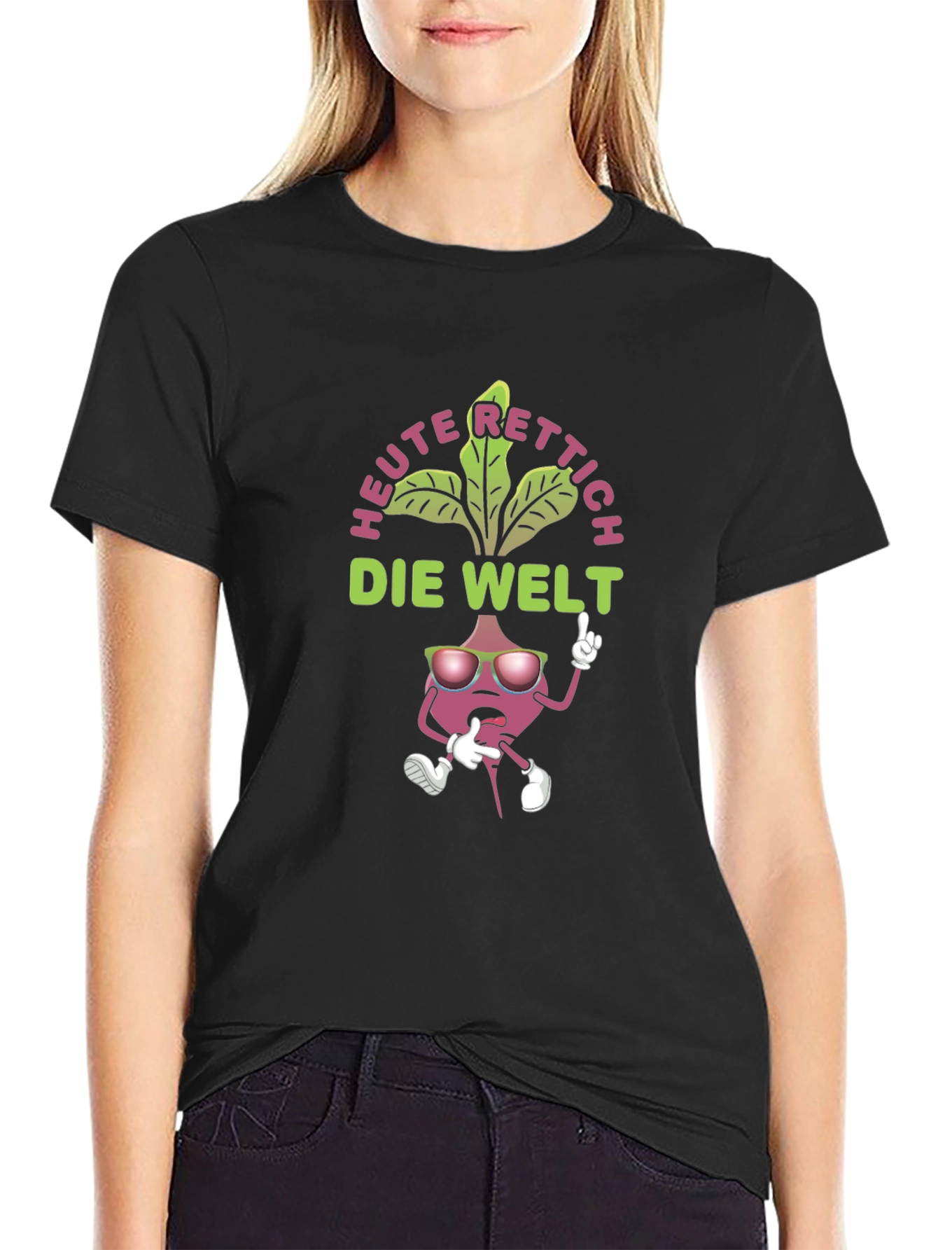 Radish Rescue T-Shirt - Cartoon Radish Graphic Tee