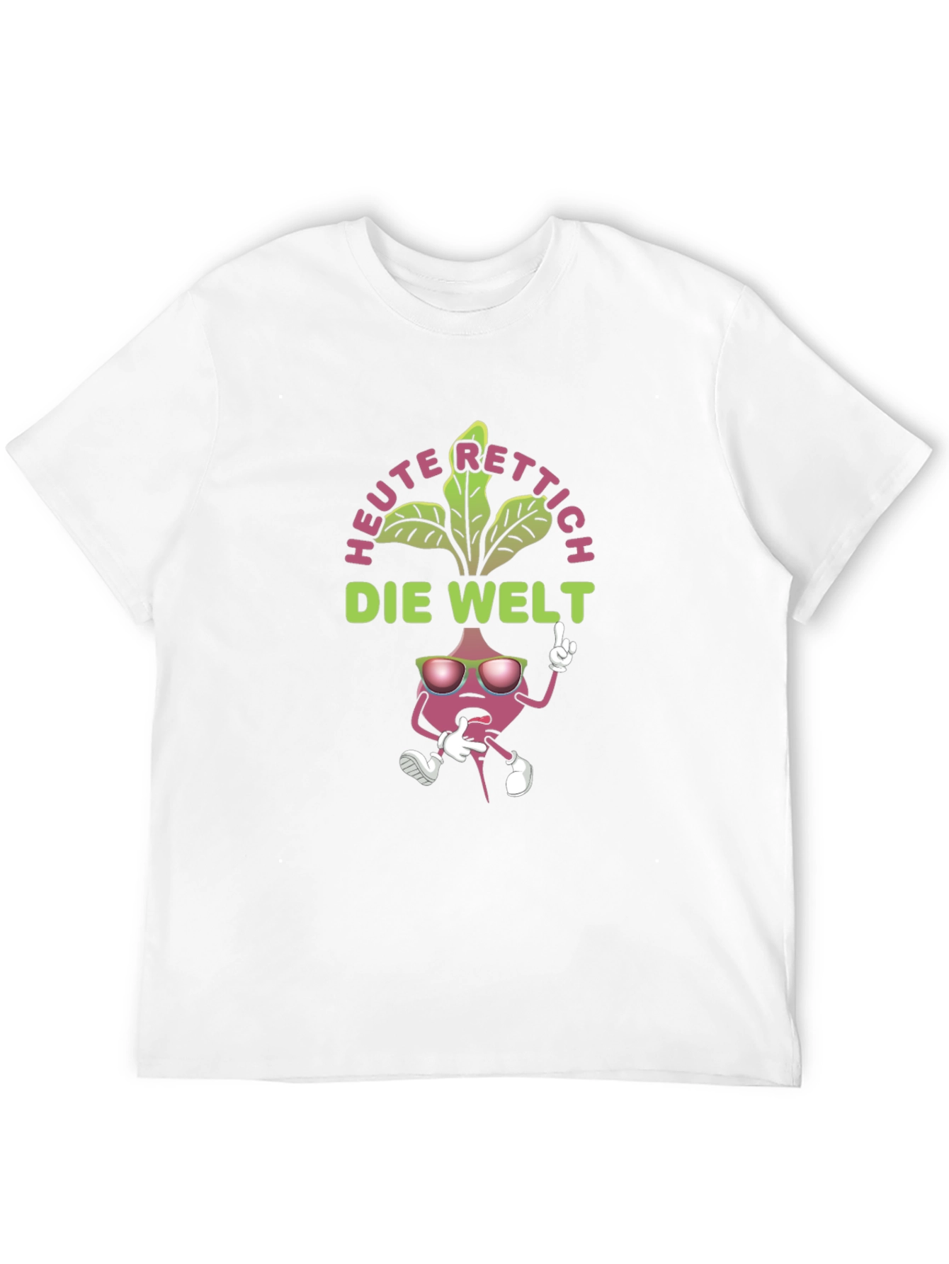 Radish Rescue T-Shirt - Cartoon Radish Graphic Tee