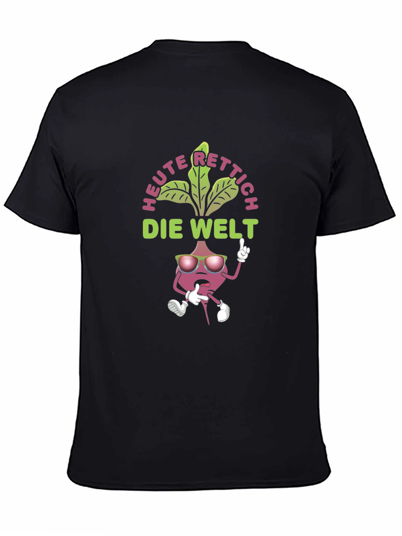 Radish Rescue T-Shirt - Cartoon Radish Graphic Tee