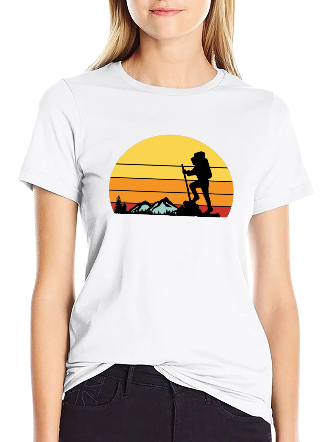 Hiking Sunset T-Shirt - Adventure Awaits!