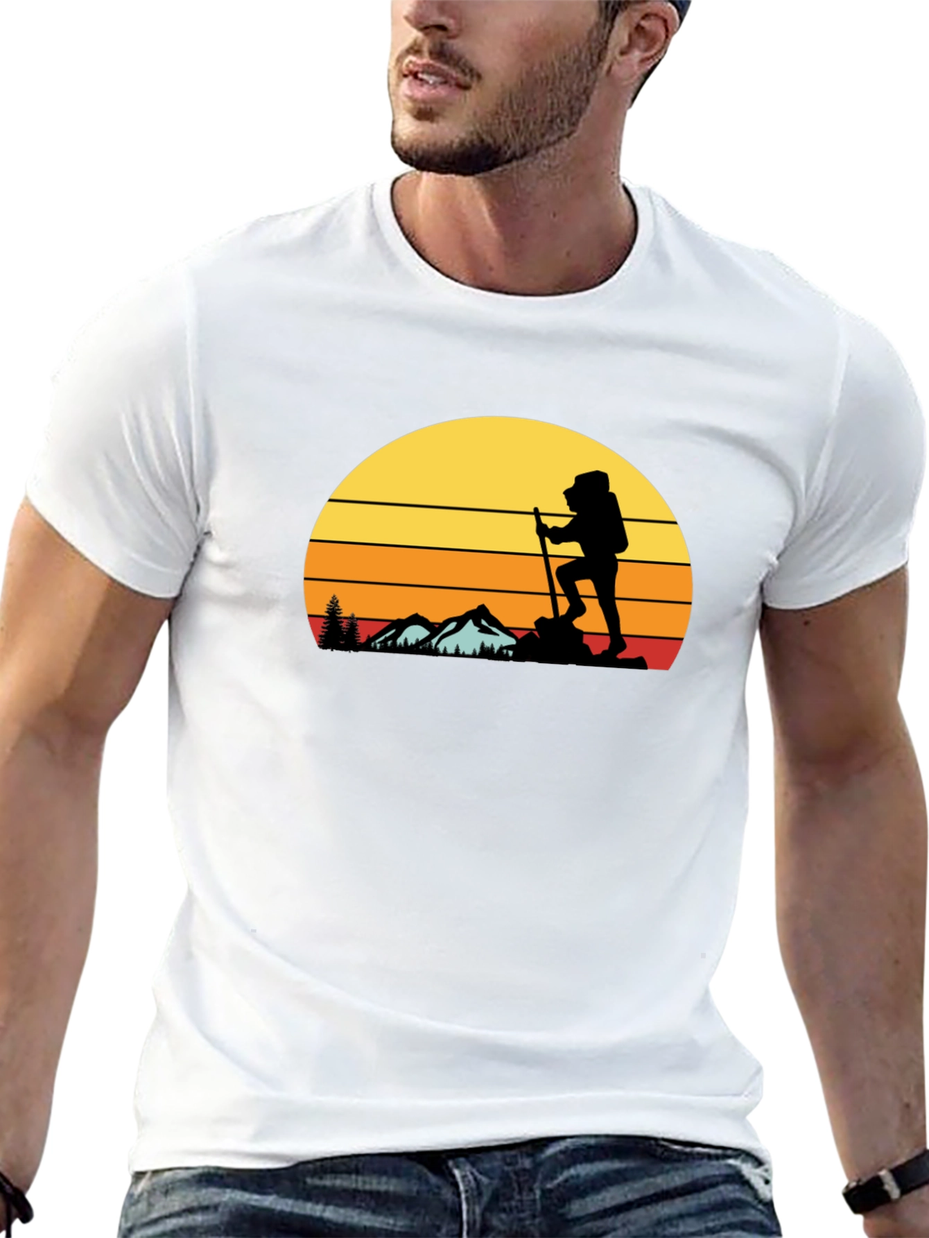 Hiking Sunset T-Shirt - Adventure Awaits!