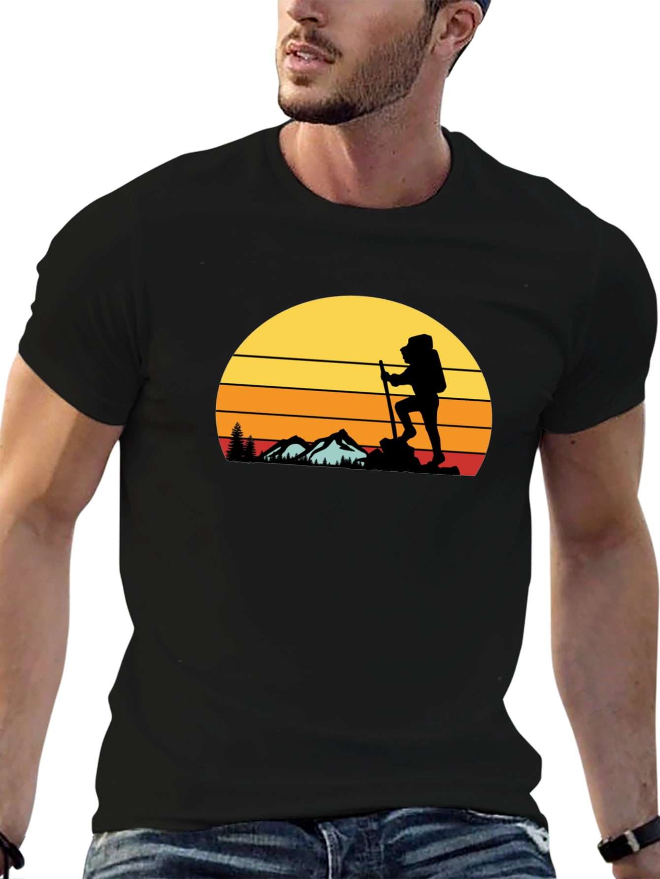 Hiking Sunset T-Shirt - Adventure Awaits!